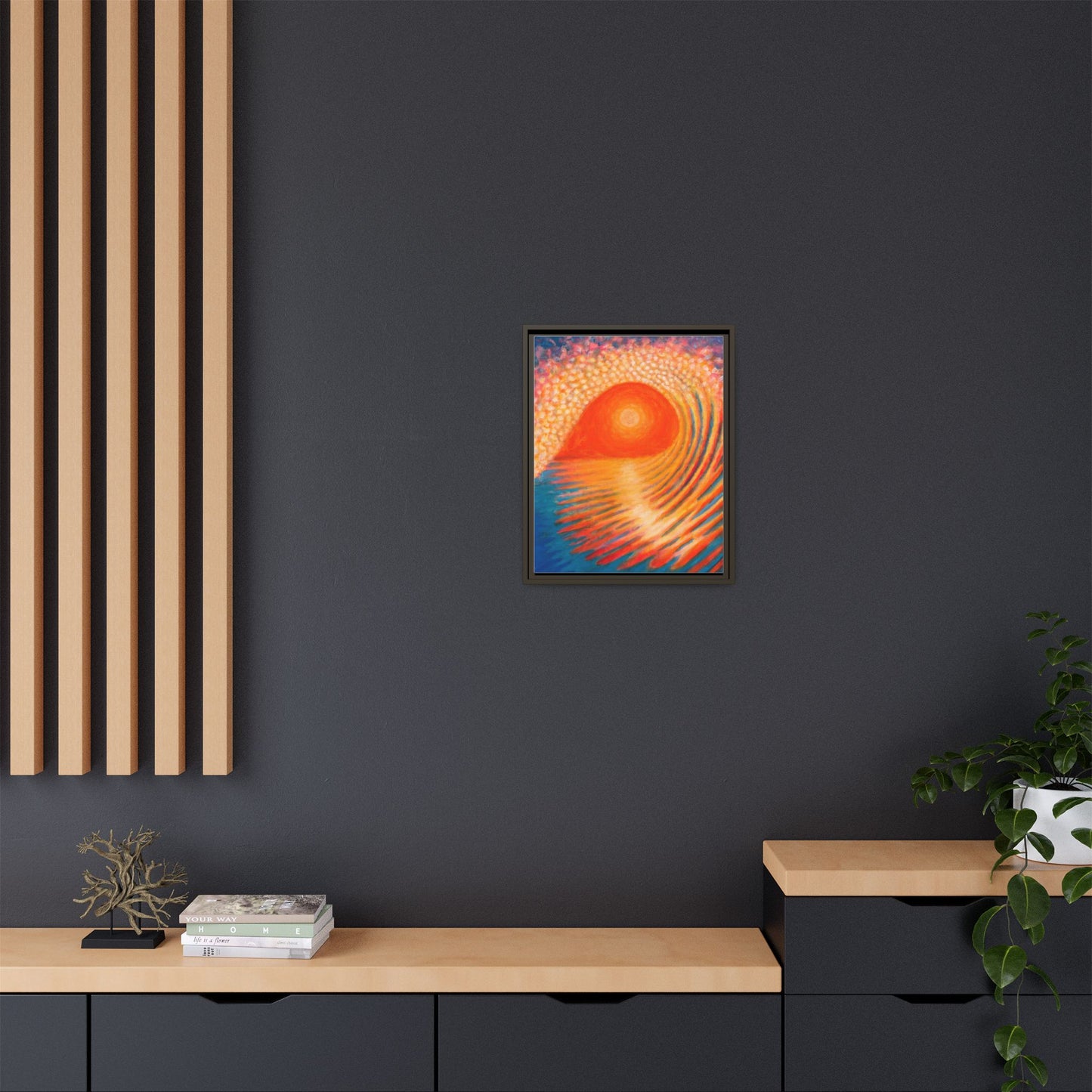 Matte Canvas, Framed (Multi-color)