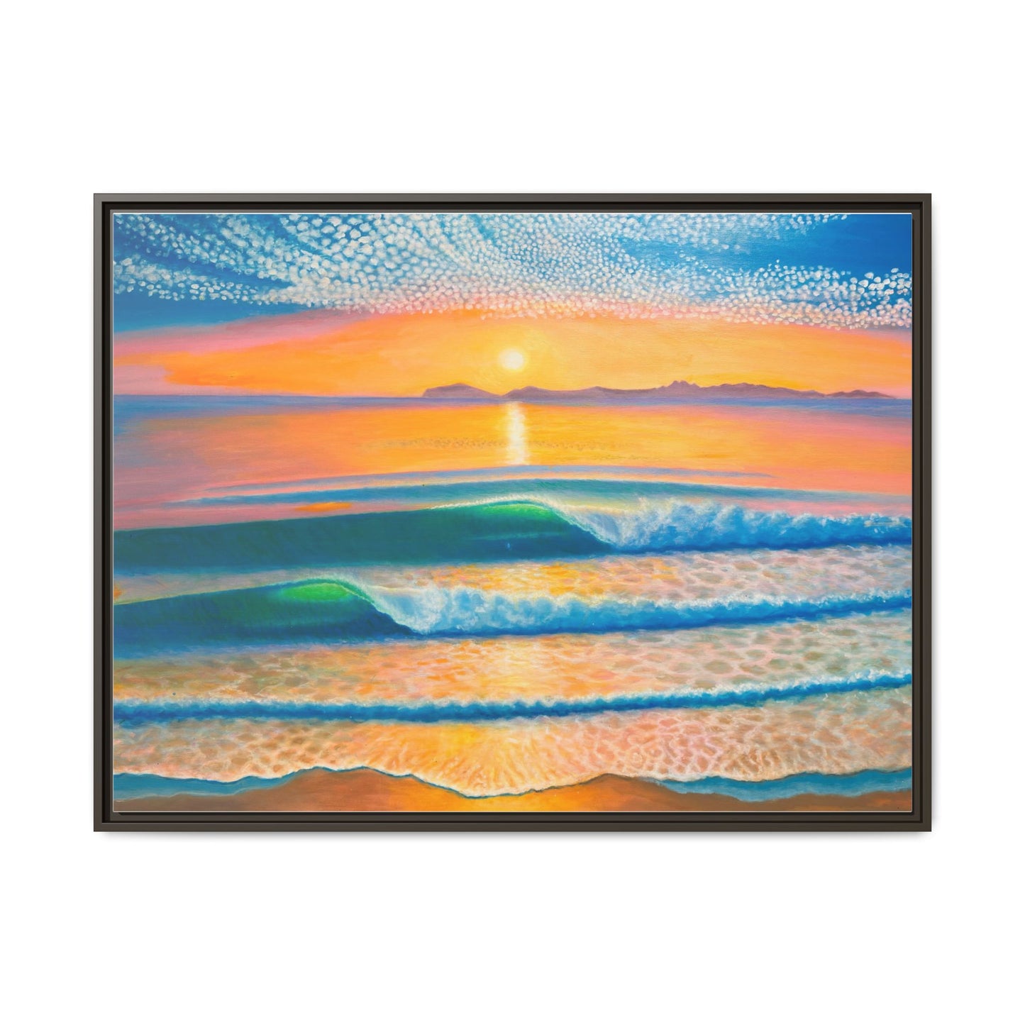Matte Canvas, Thalia Street, Framed (Multi-color)