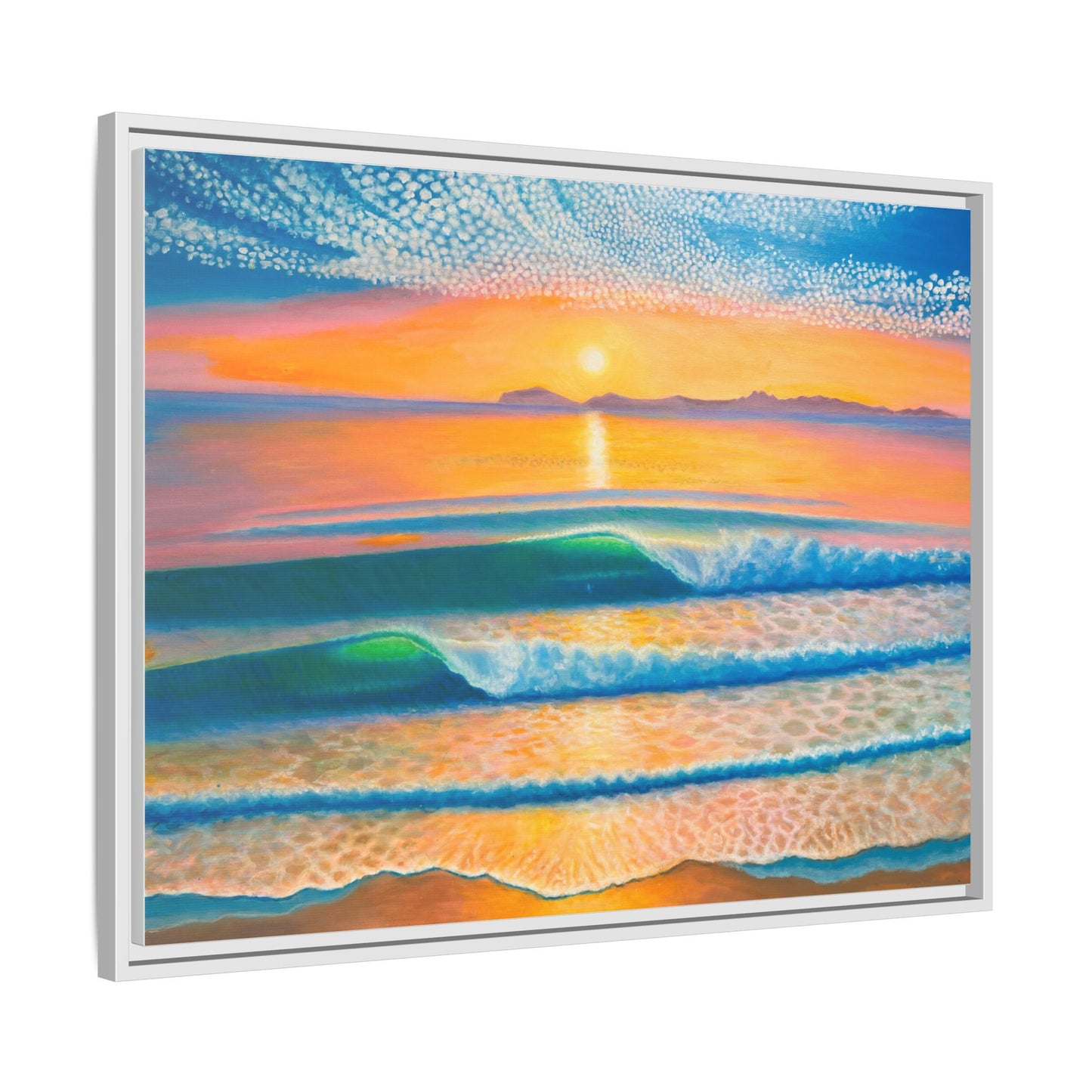 Matte Canvas, Thalia Street, Framed (Multi-color)