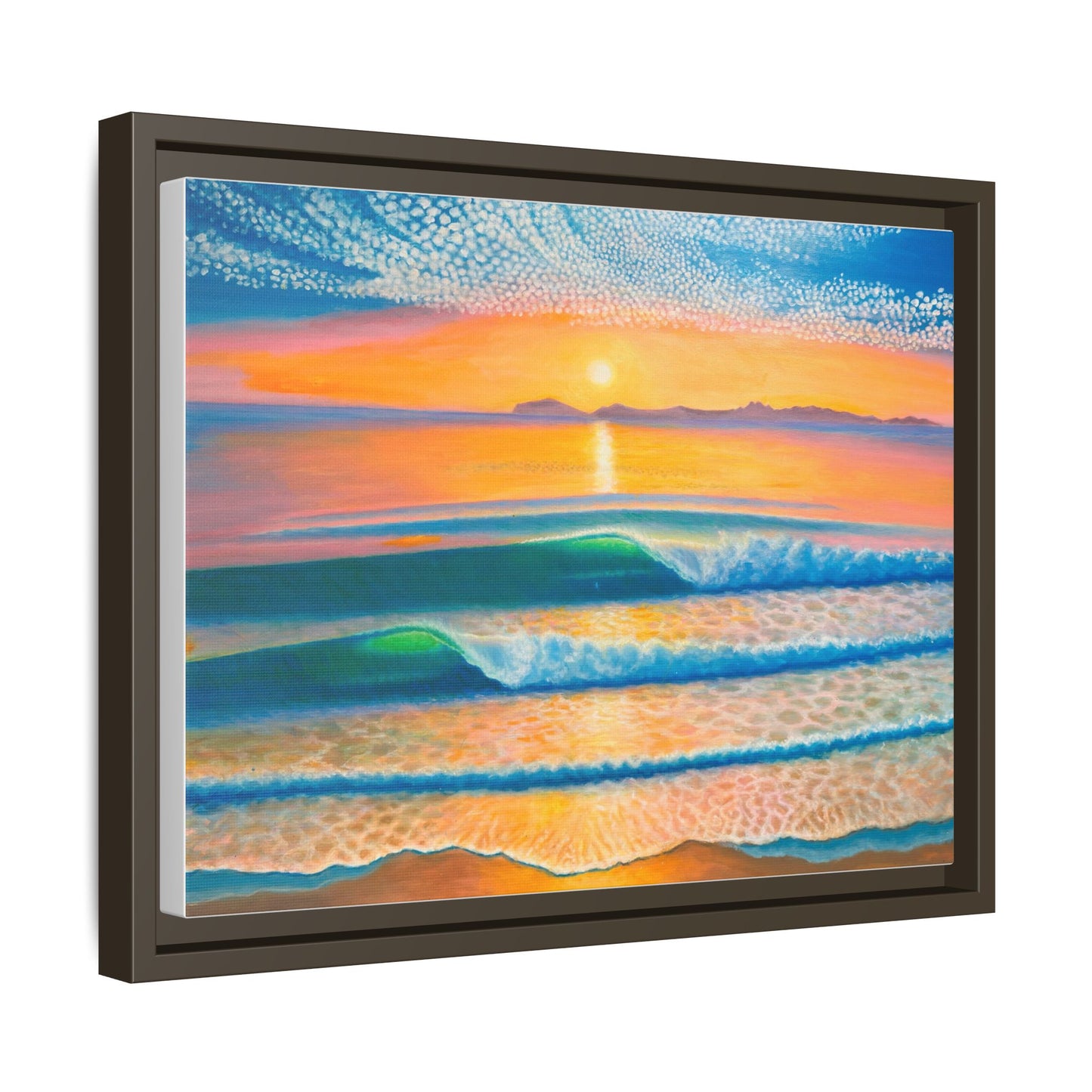 Matte Canvas, Thalia Street, Framed (Multi-color)
