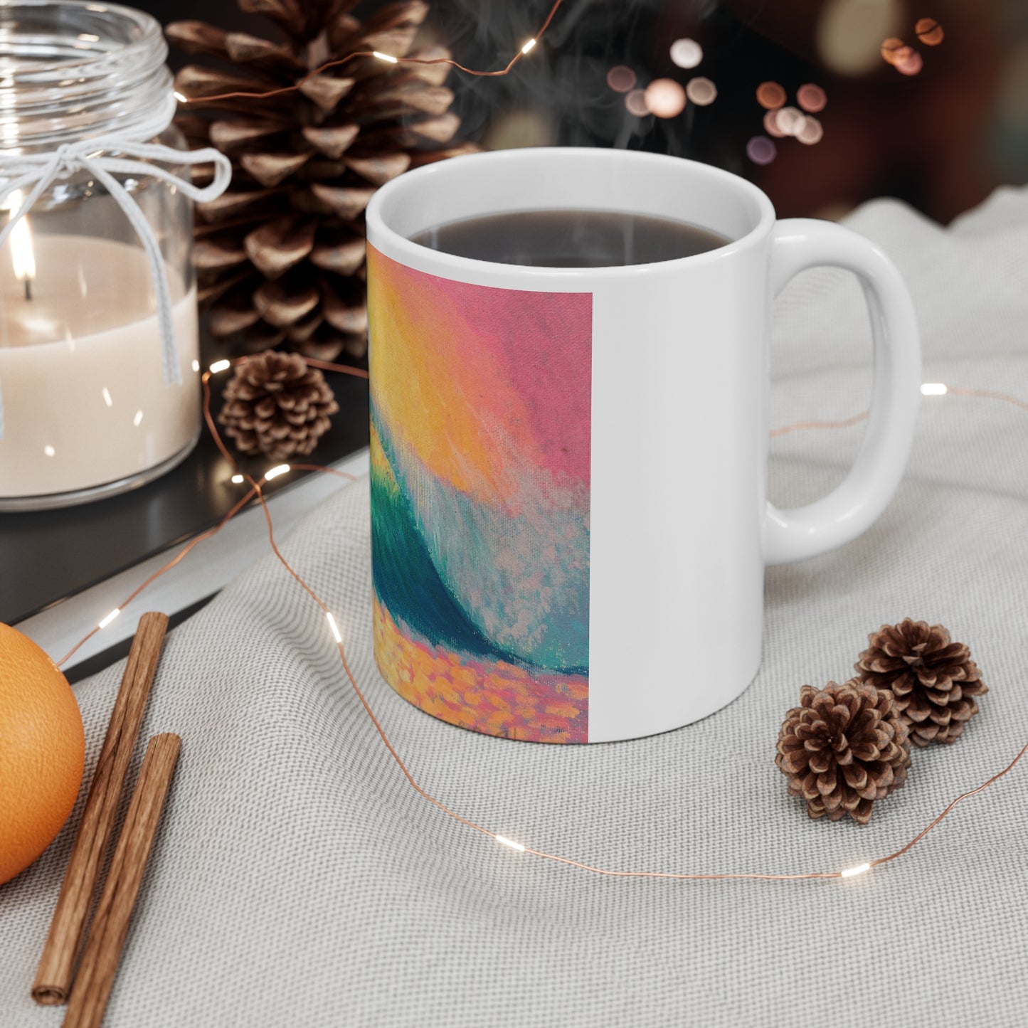 White Ceramic Mug, 11oz