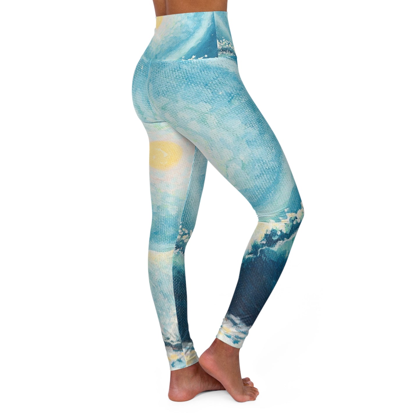 High Waisted Yoga Leggings (AOP)