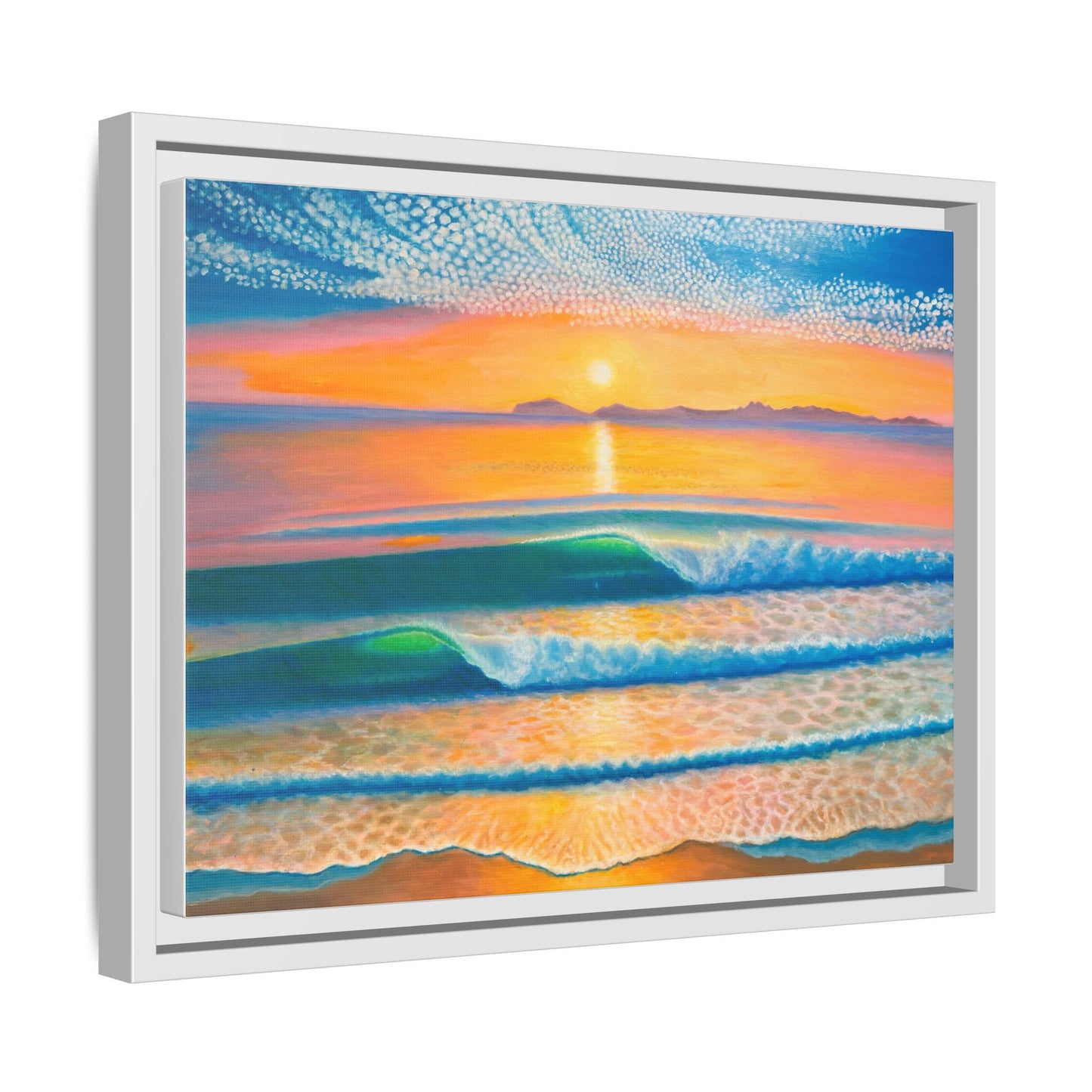 Matte Canvas, Thalia Street, Framed (Multi-color)