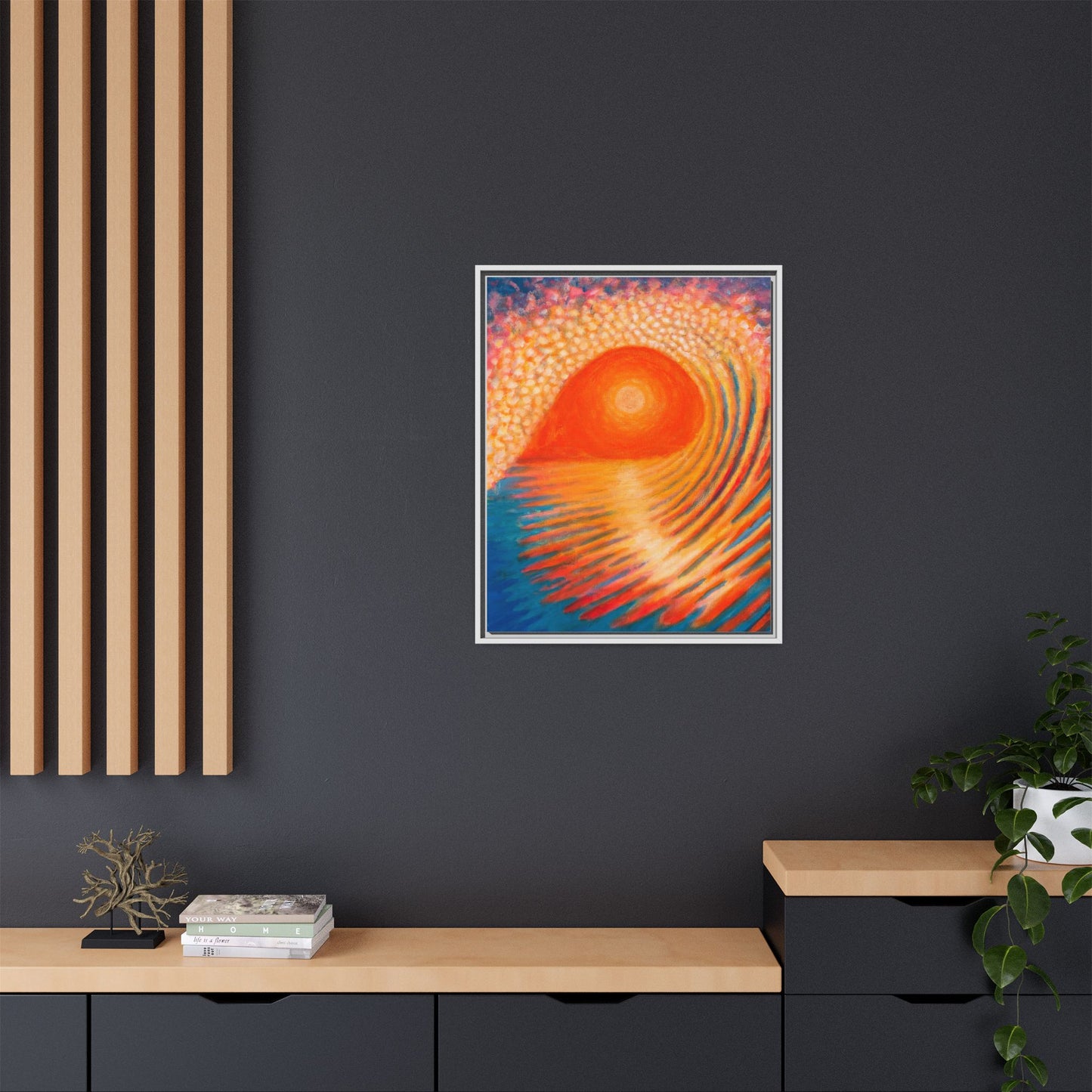 Matte Canvas, Framed (Multi-color)
