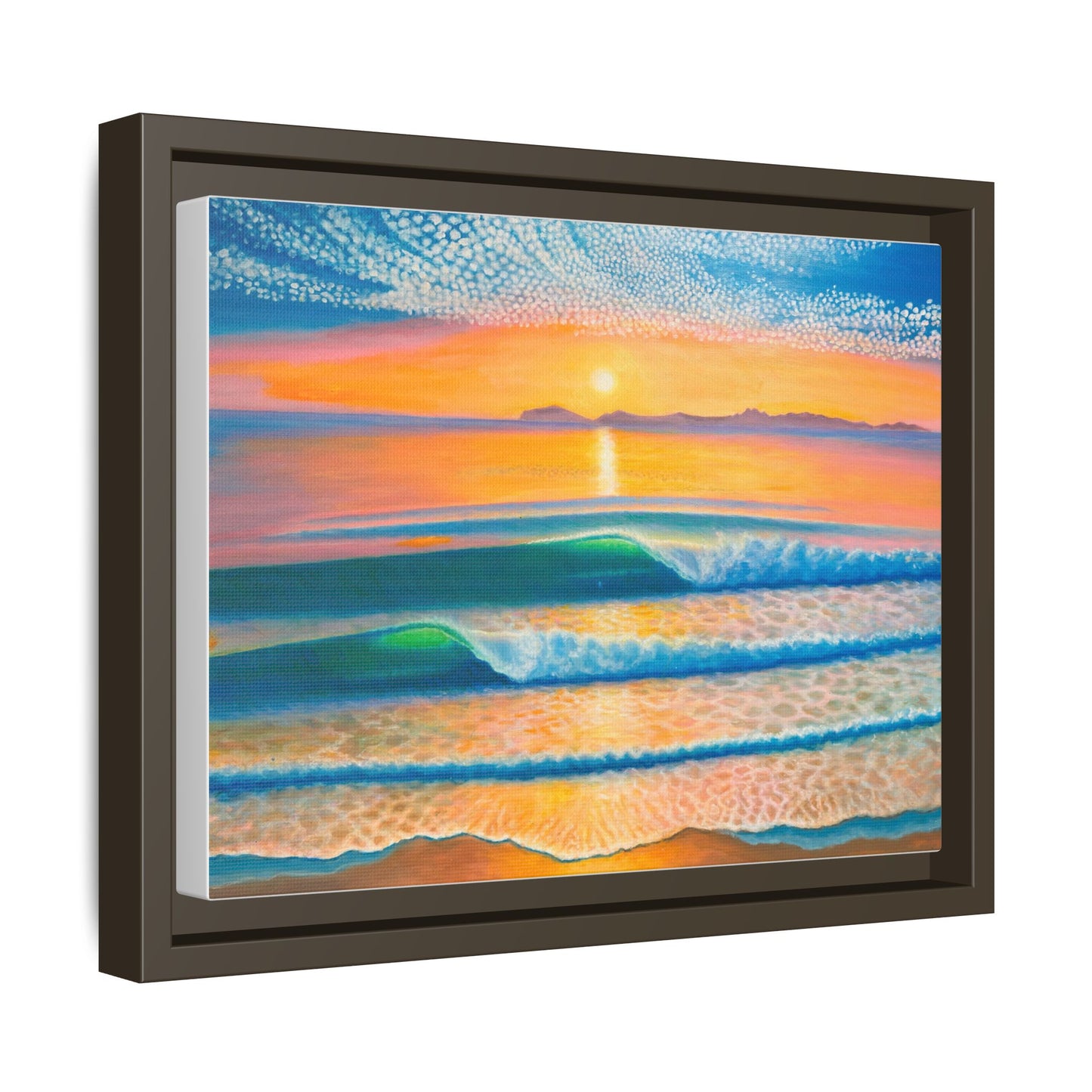 Matte Canvas, Thalia Street, Framed (Multi-color)