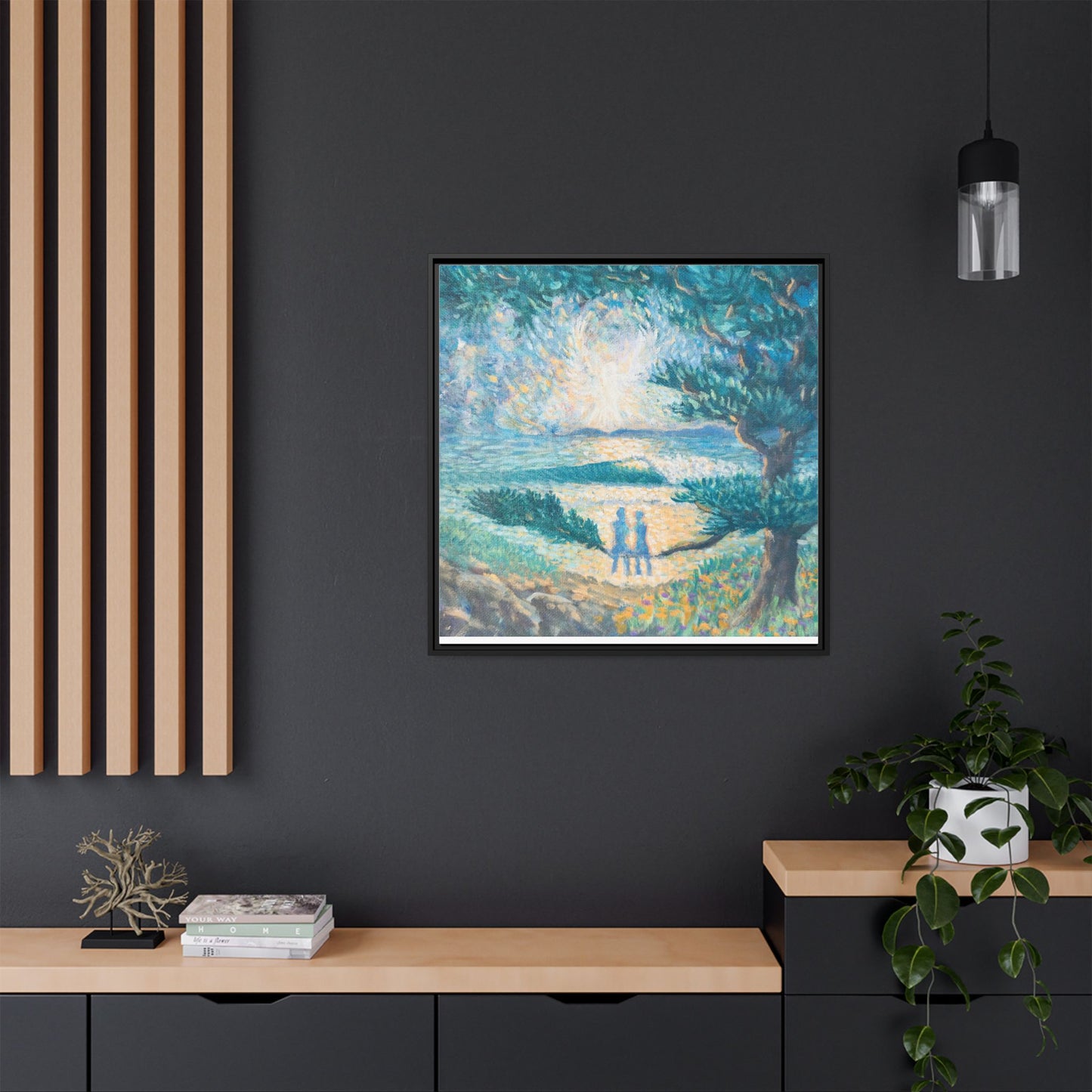 Matte Canvas, Framed (Multi-color)