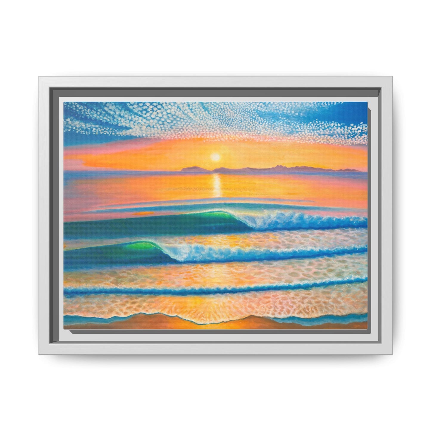 Matte Canvas, Thalia Street, Framed (Multi-color)