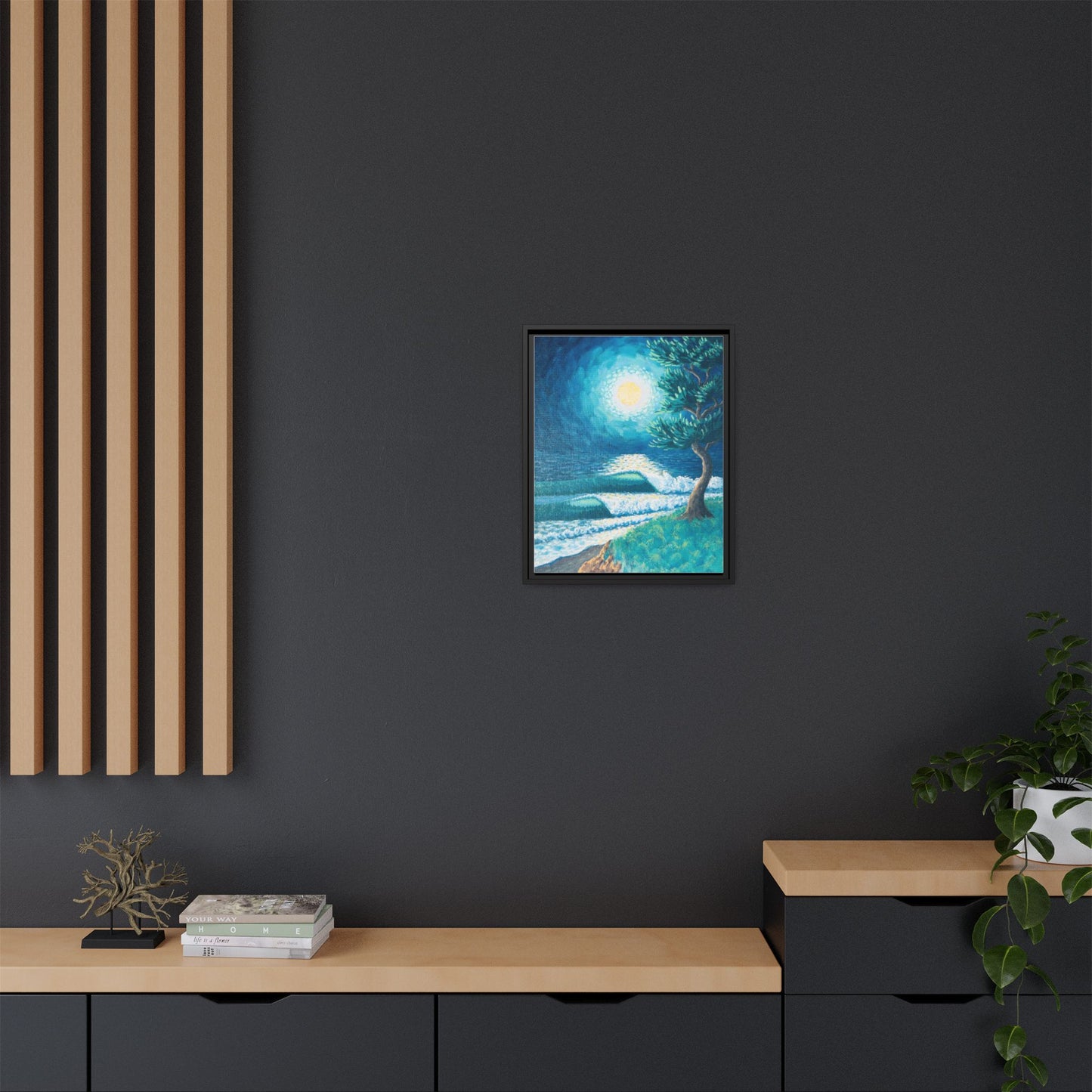 Matte Canvas, Framed (Multi-color)