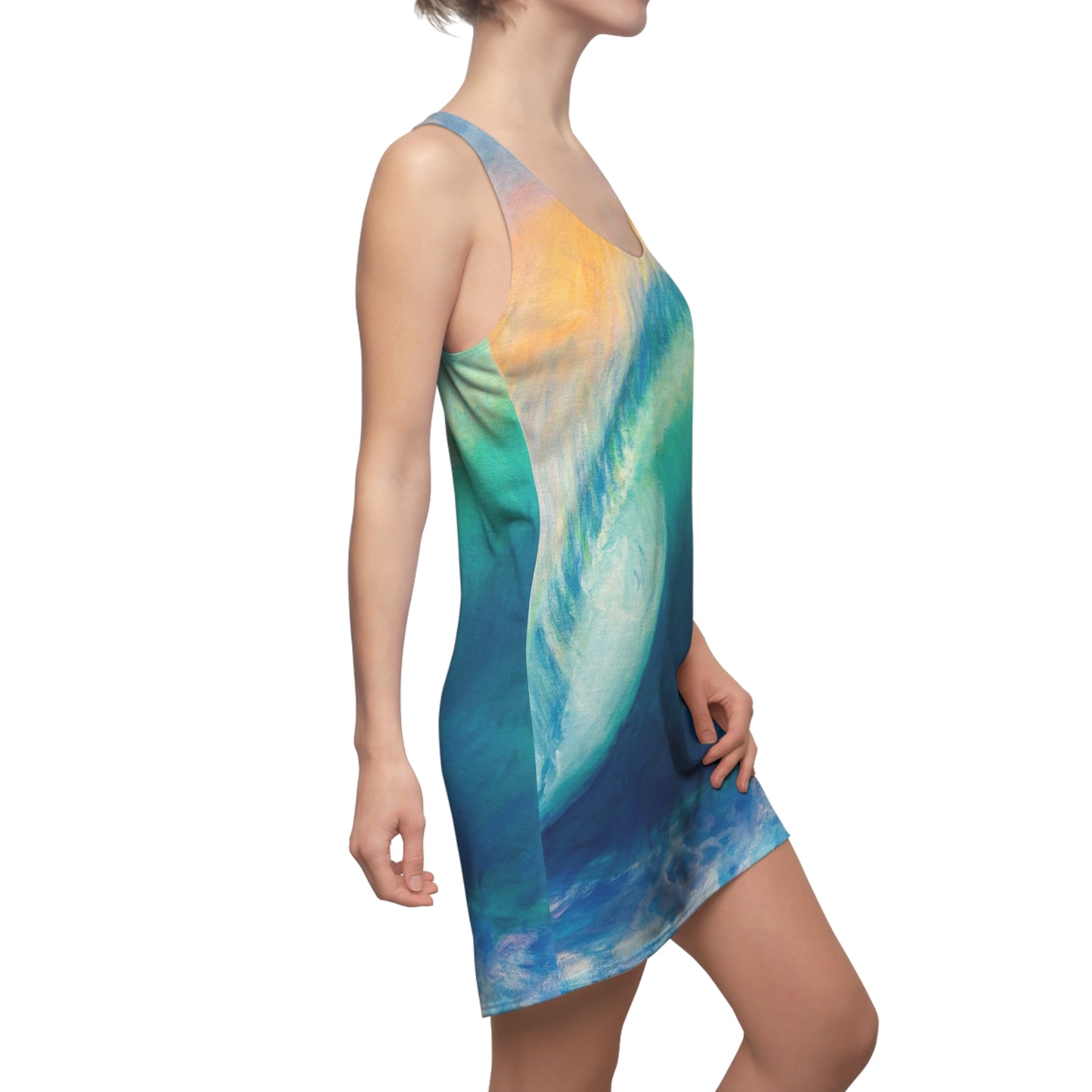 Women's Cut & Sew Racerback Dress (AOP)
