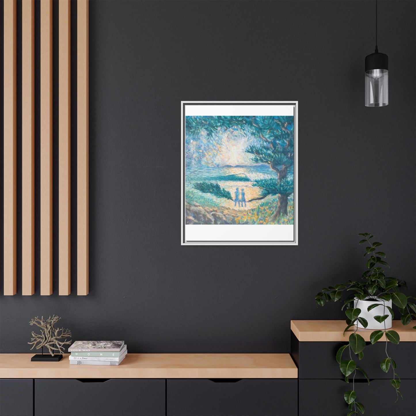 Matte Canvas, Framed (Multi-color)