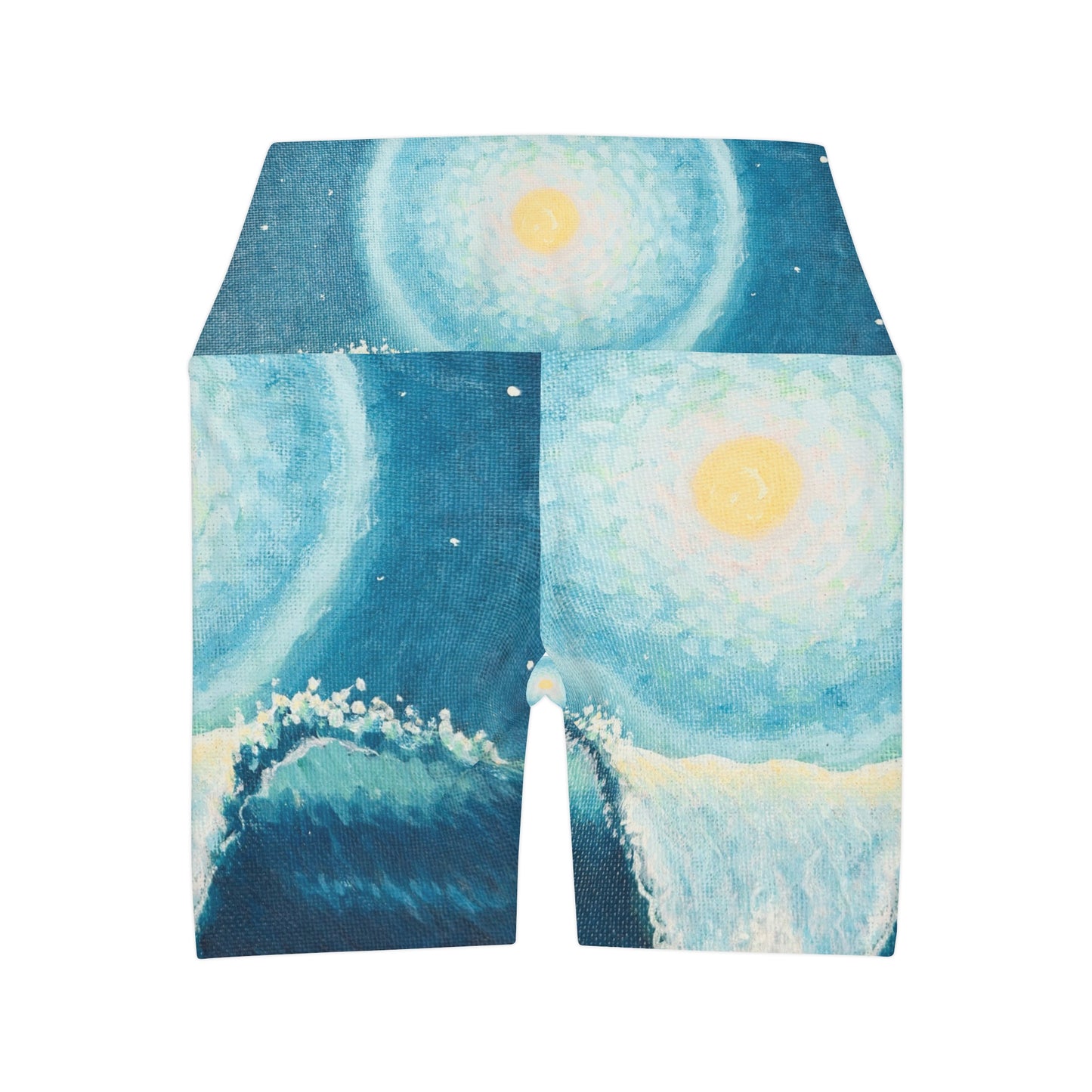 High Waisted Yoga Shorts (AOP)