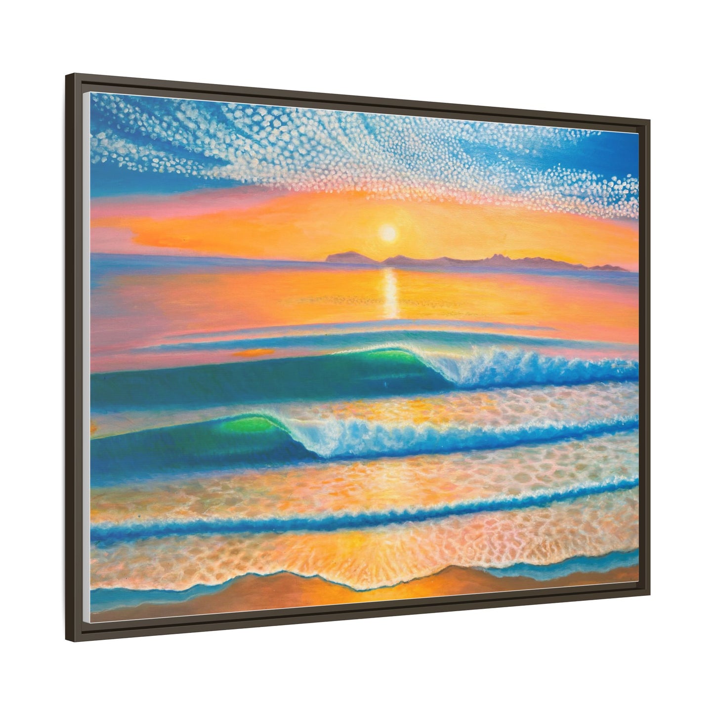 Matte Canvas, Thalia Street, Framed (Multi-color)