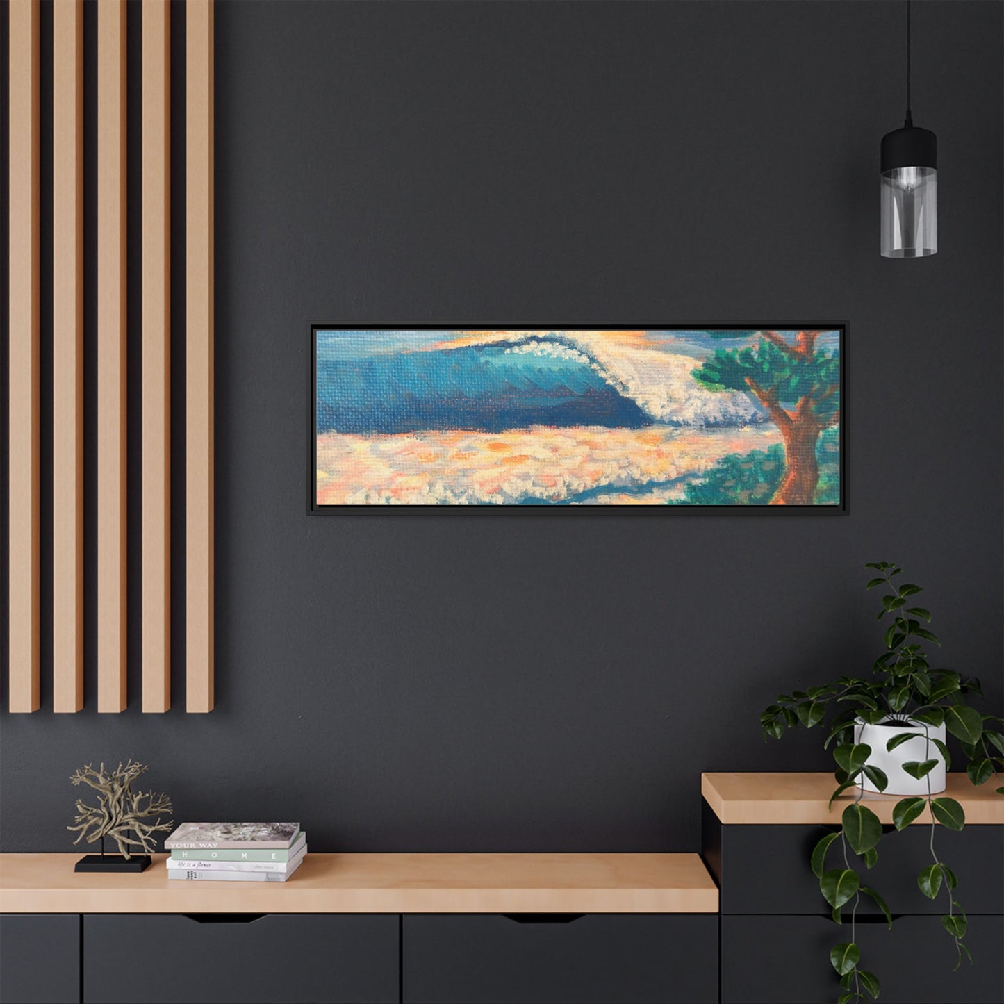 Matte Canvas, Framed (Multi-color)