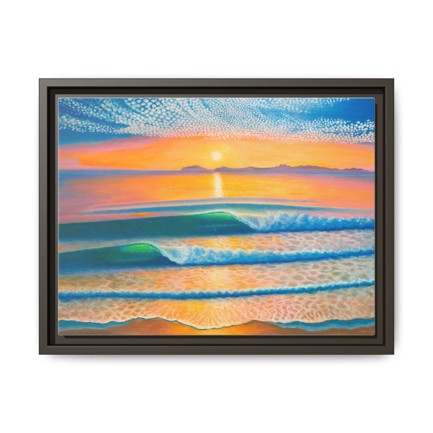 Matte Canvas, Thalia Street, Framed (Multi-color)
