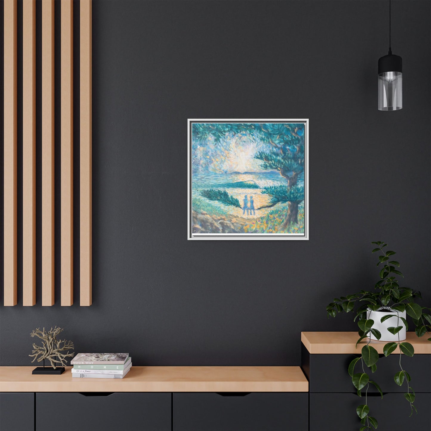 Matte Canvas, Framed (Multi-color)