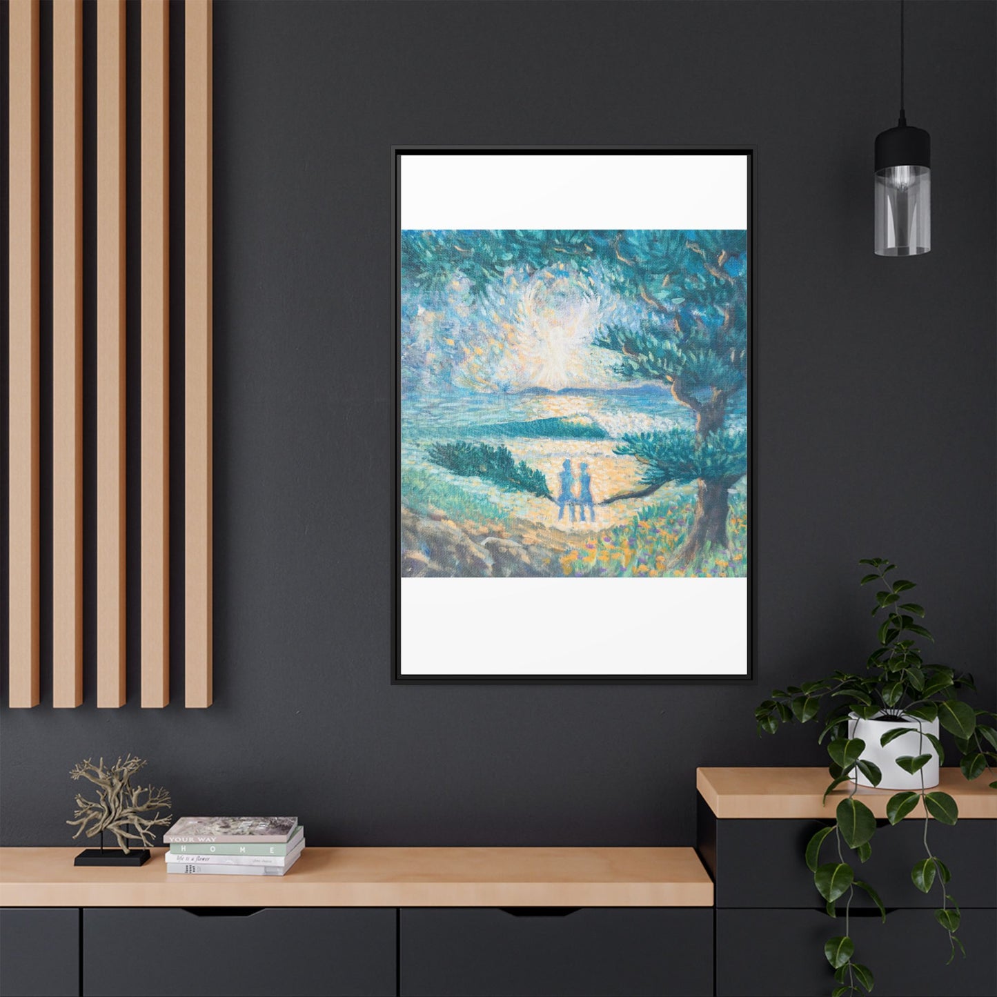 Matte Canvas, Framed (Multi-color)