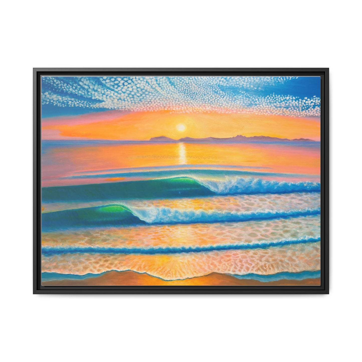 Matte Canvas, Thalia Street, Framed (Multi-color)