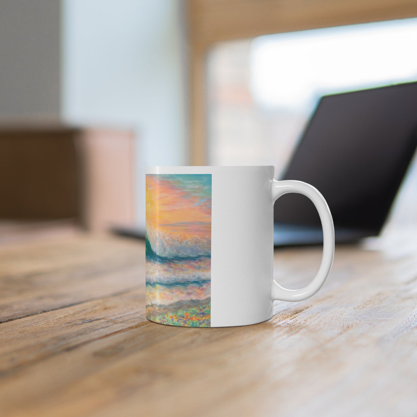 White Ceramic Mug, 11oz