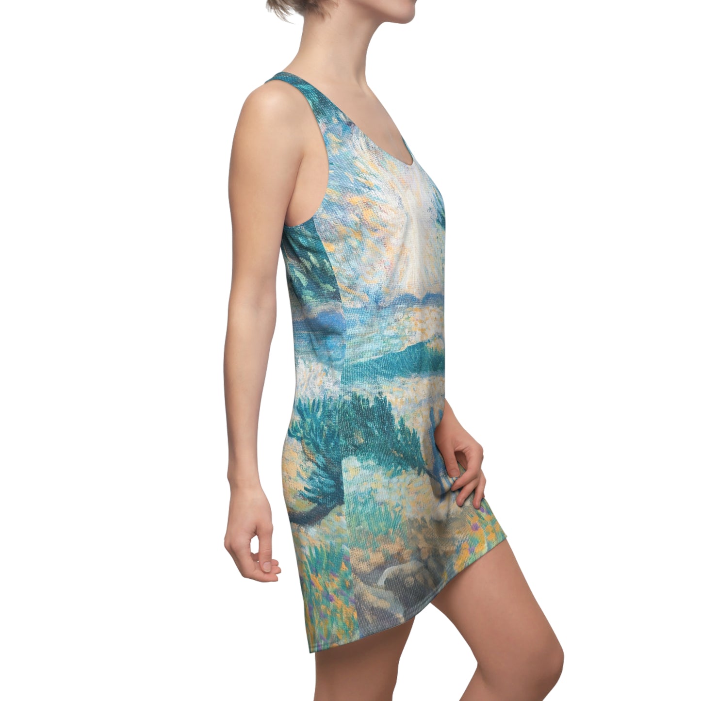 Women's Cut & Sew Racerback Dress (AOP)