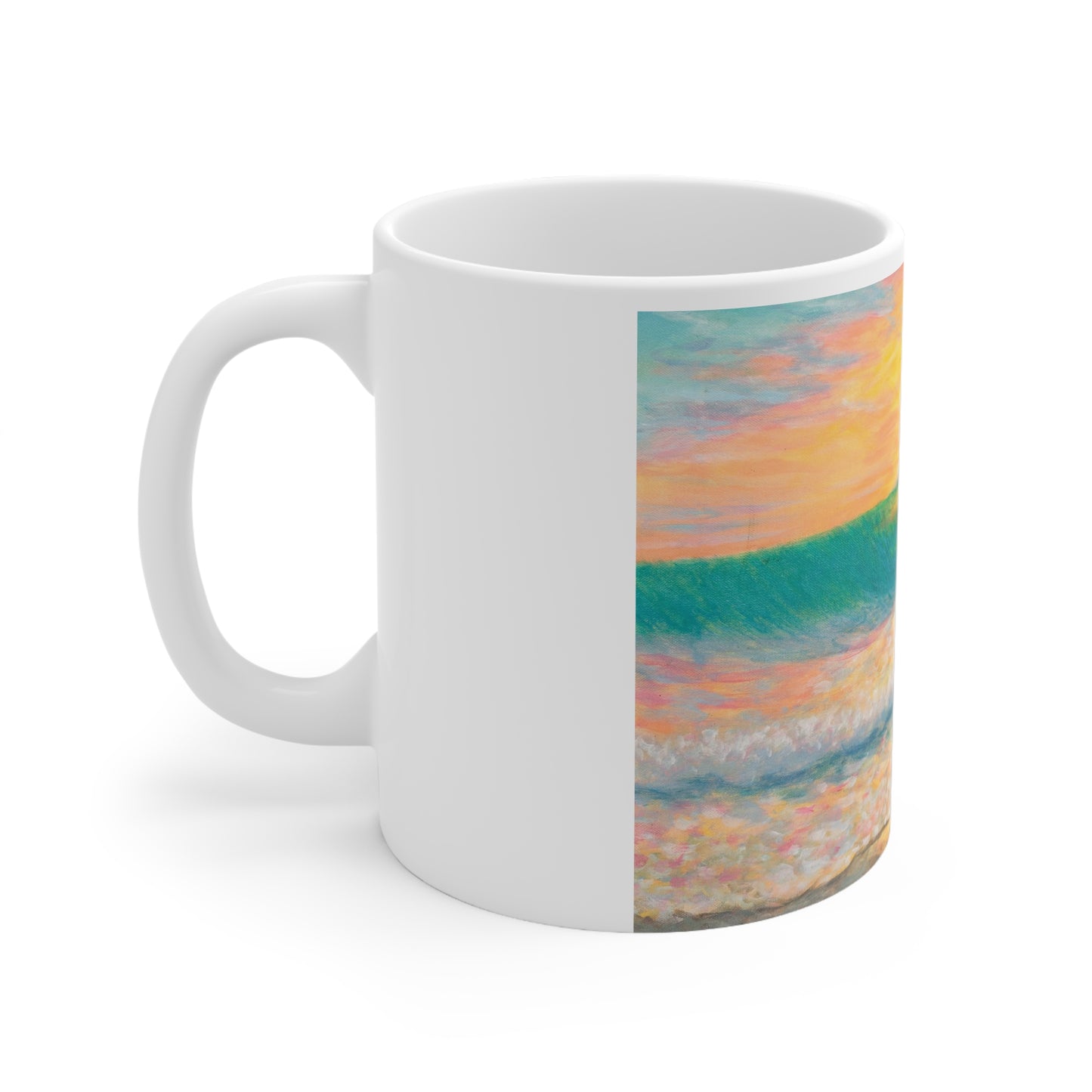 White Ceramic Mug, 11oz
