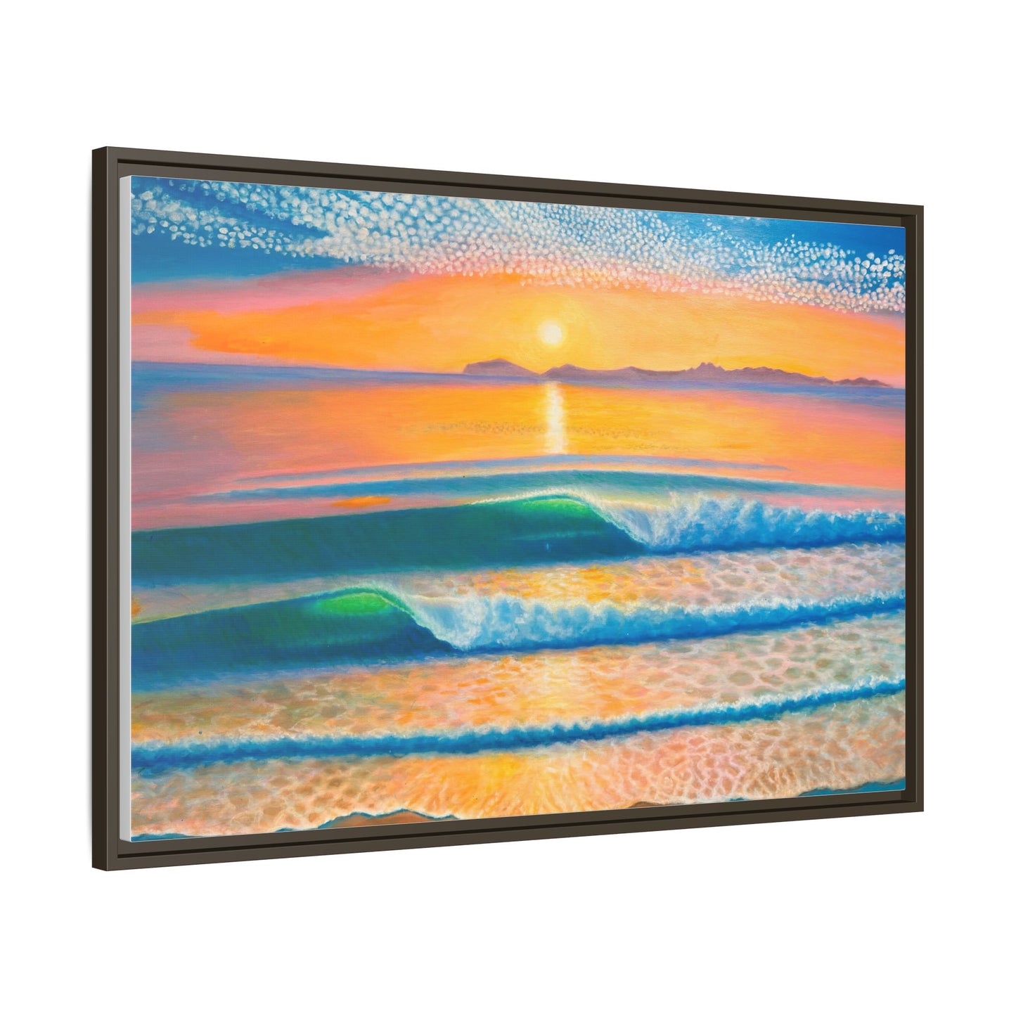 Matte Canvas, Thalia Street, Framed (Multi-color)