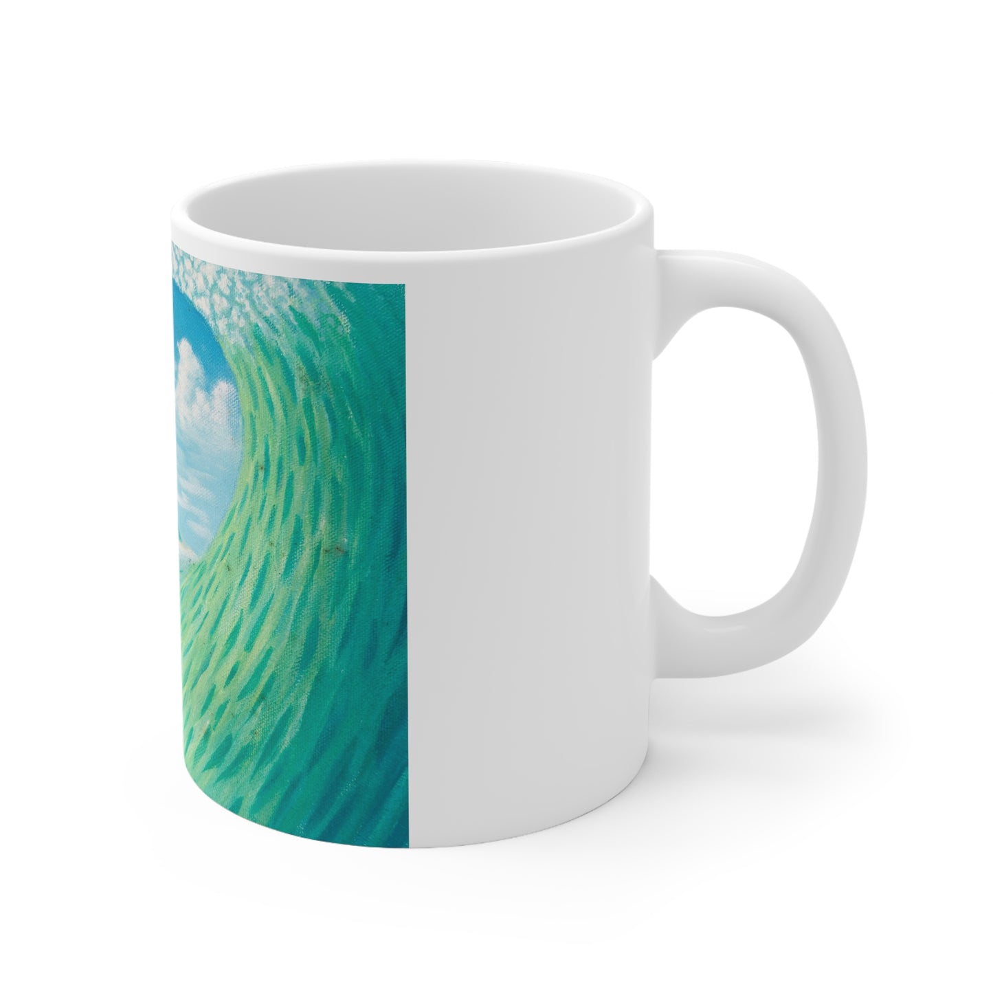 White Ceramic Mug, 11oz