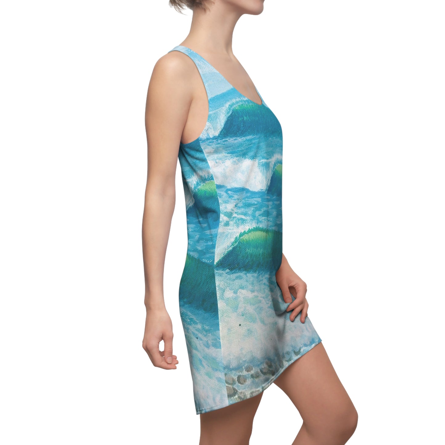 Women's Cut & Sew Racerback Dress (AOP)