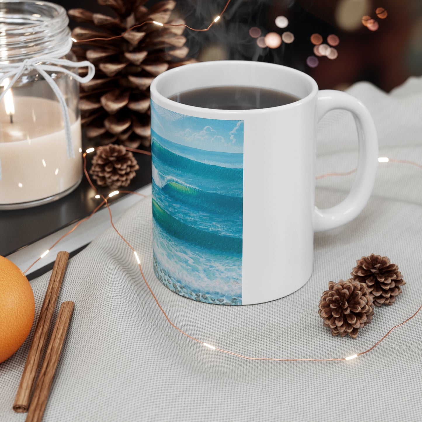 White Ceramic Mug, 11oz