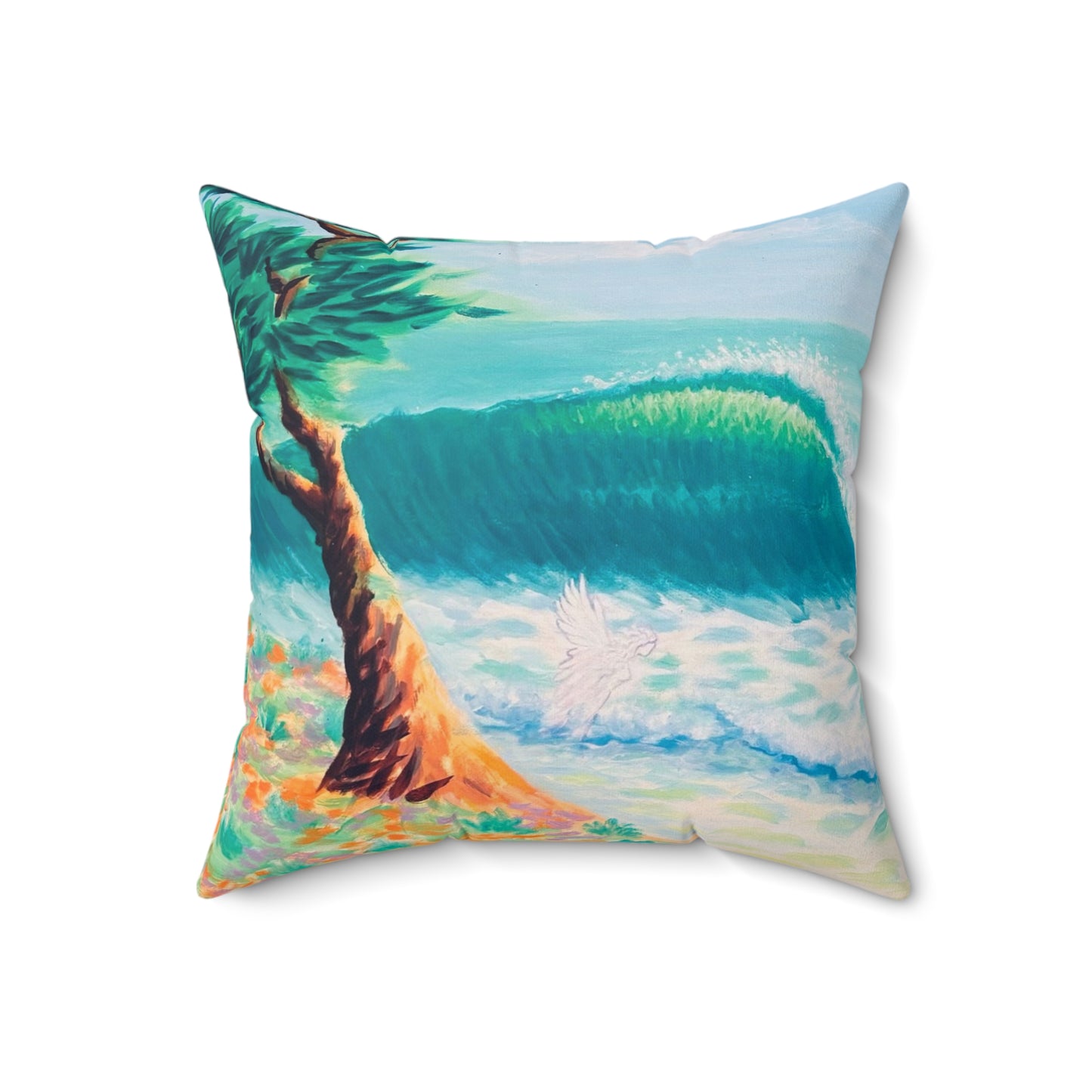Spun Polyester Square Pillow