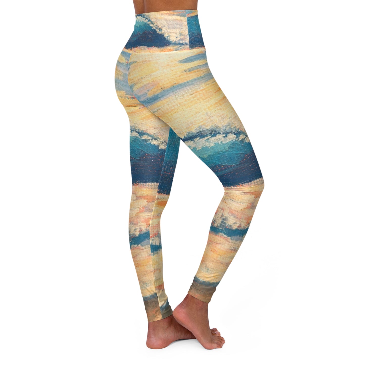 High Waisted Yoga Leggings (AOP)