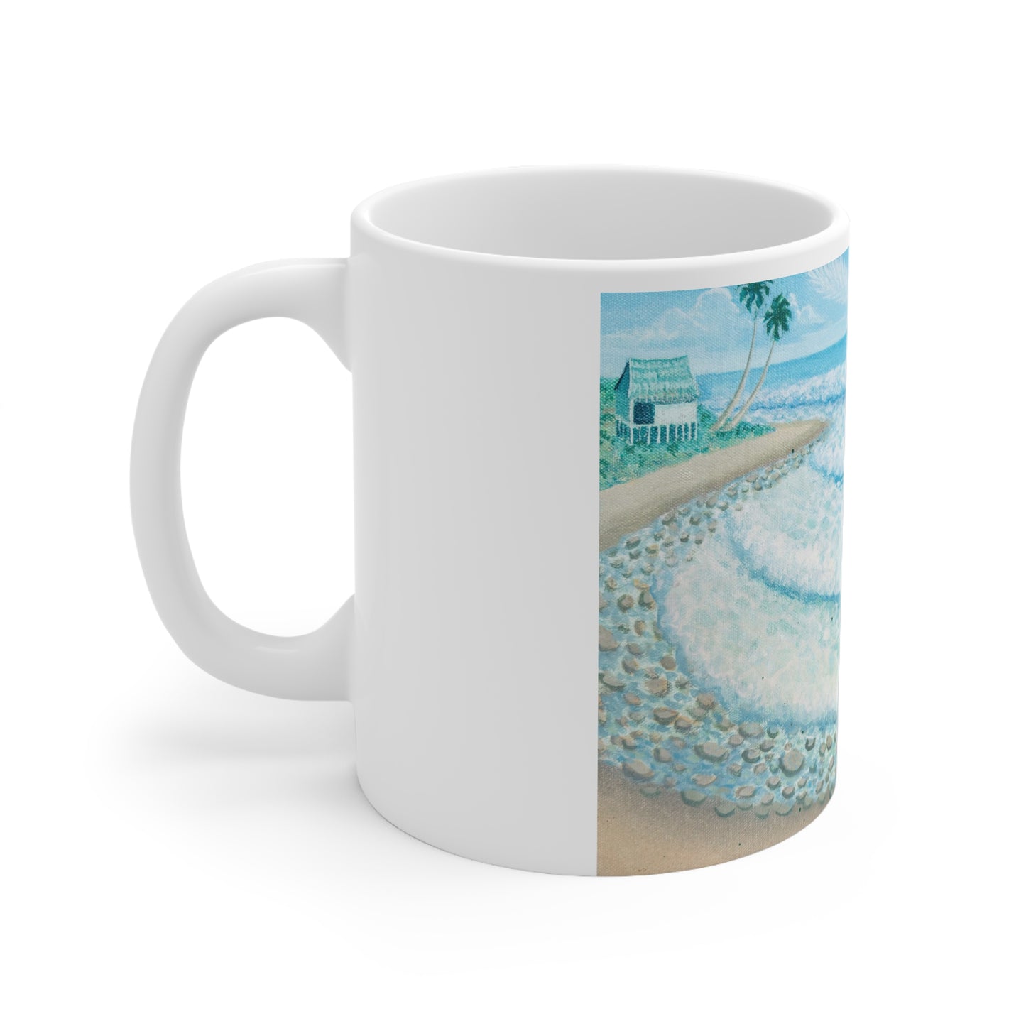 White Ceramic Mug, 11oz