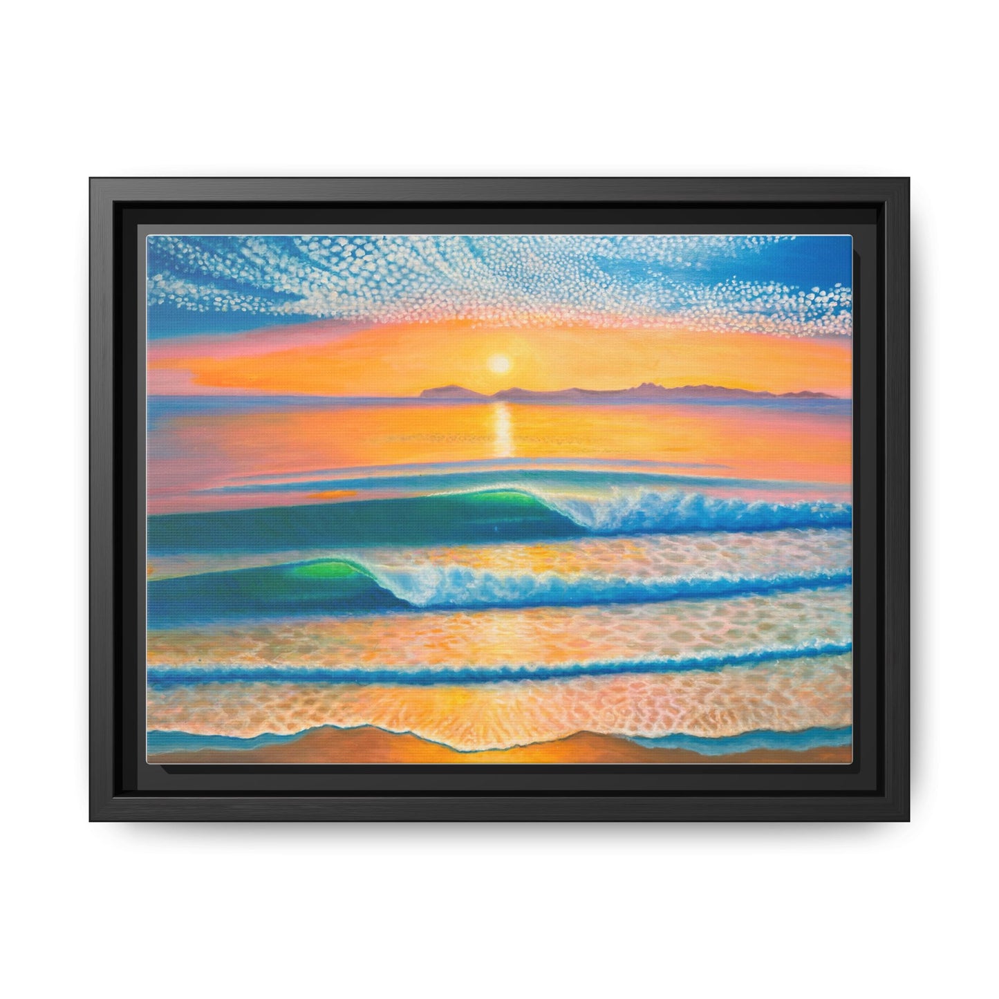 Matte Canvas, Thalia Street, Framed (Multi-color)