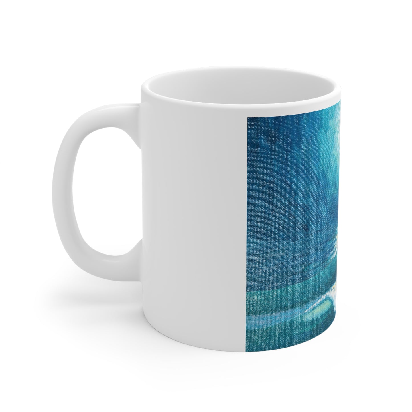 White Ceramic Mug, 11oz
