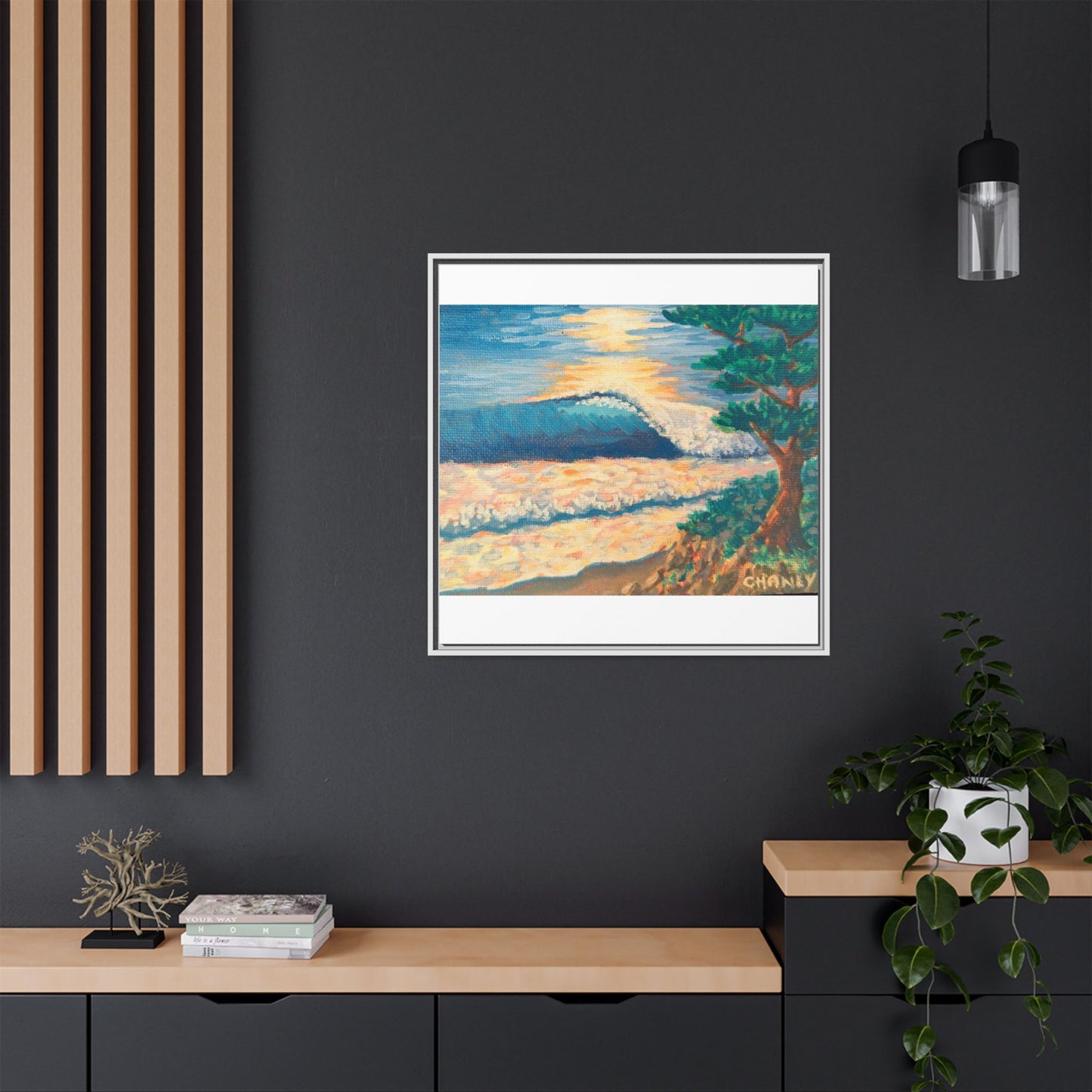 Matte Canvas, Framed (Multi-color)