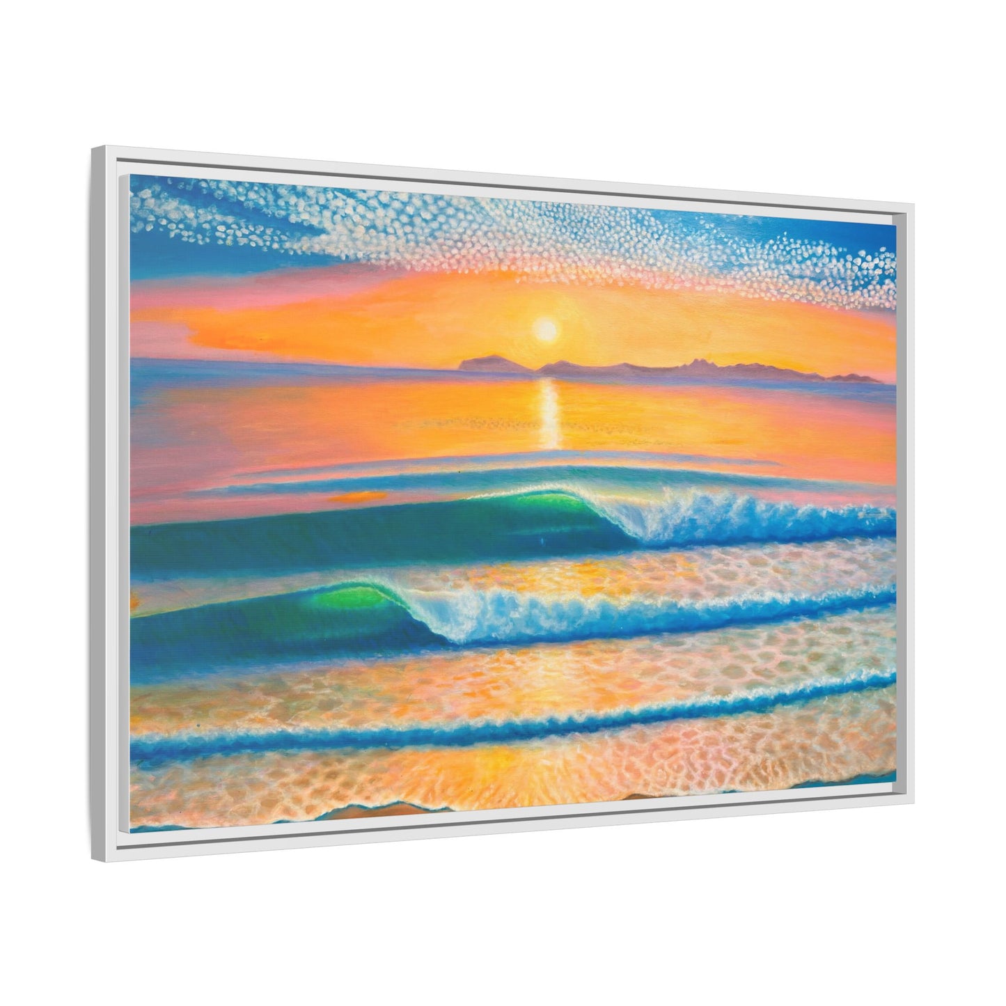 Matte Canvas, Thalia Street, Framed (Multi-color)