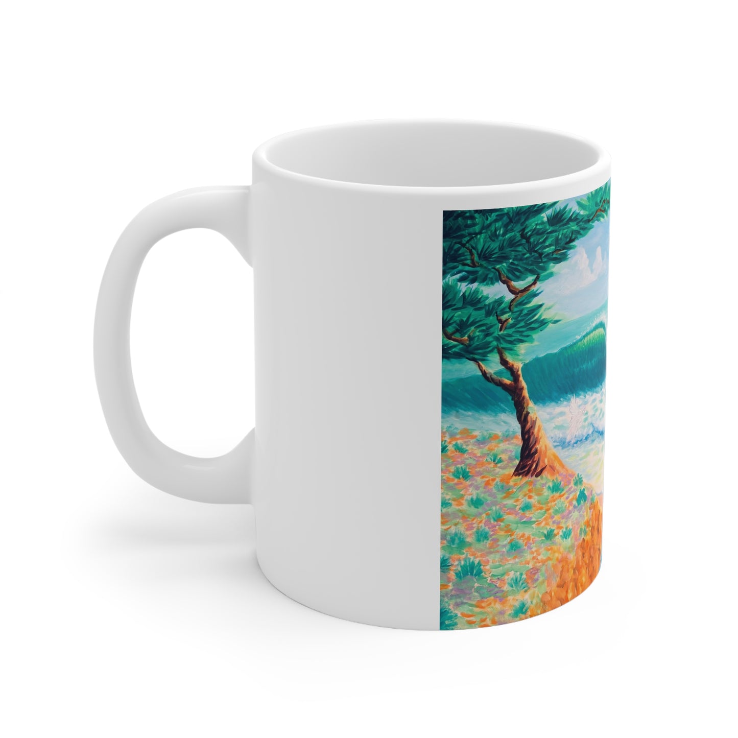 White Ceramic Mug, 11oz