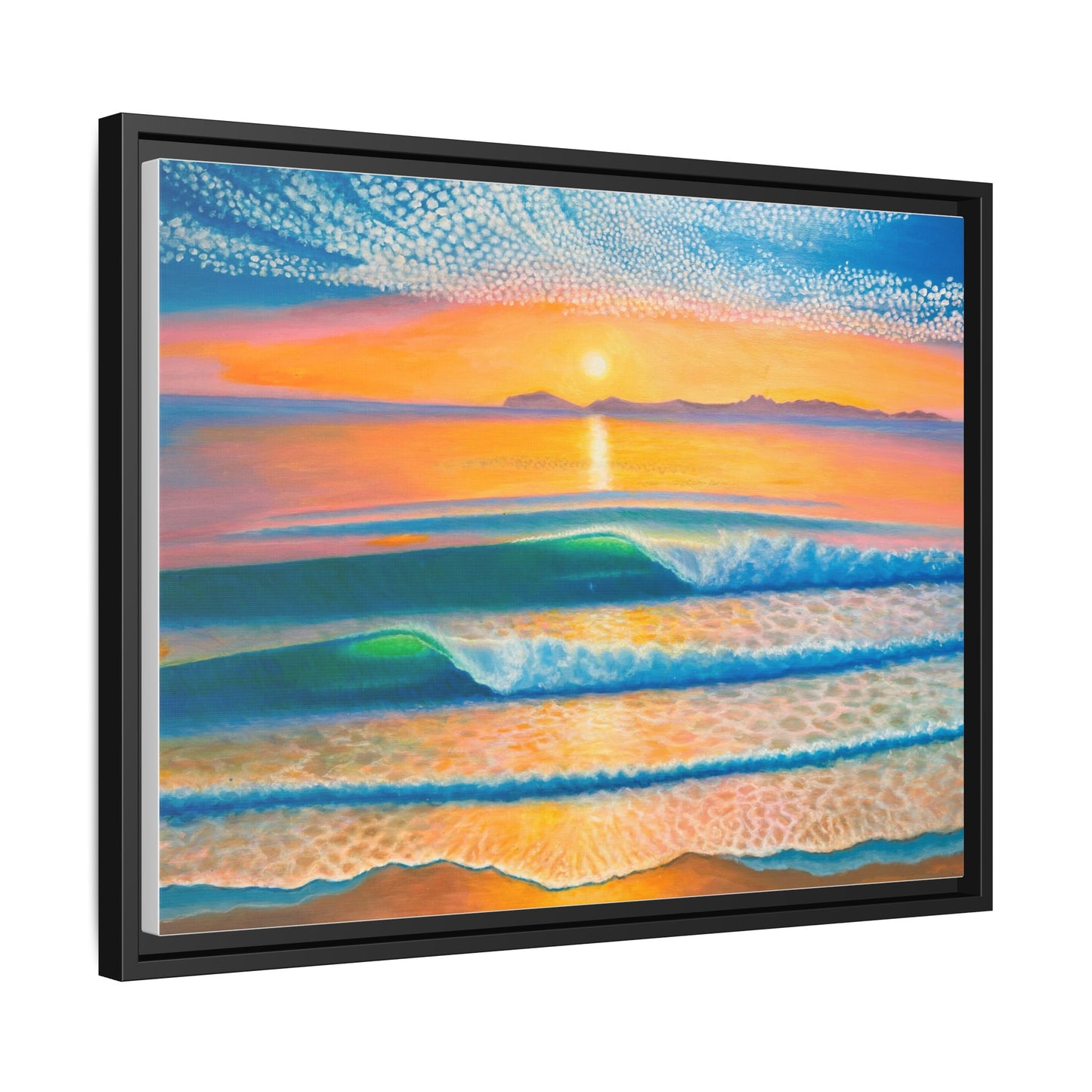 Matte Canvas, Thalia Street, Framed (Multi-color)