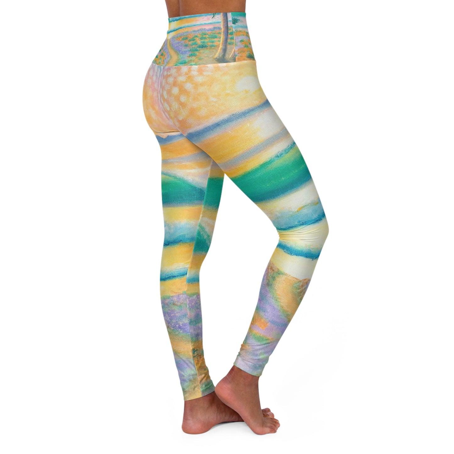 High Waisted Yoga Leggings (AOP)