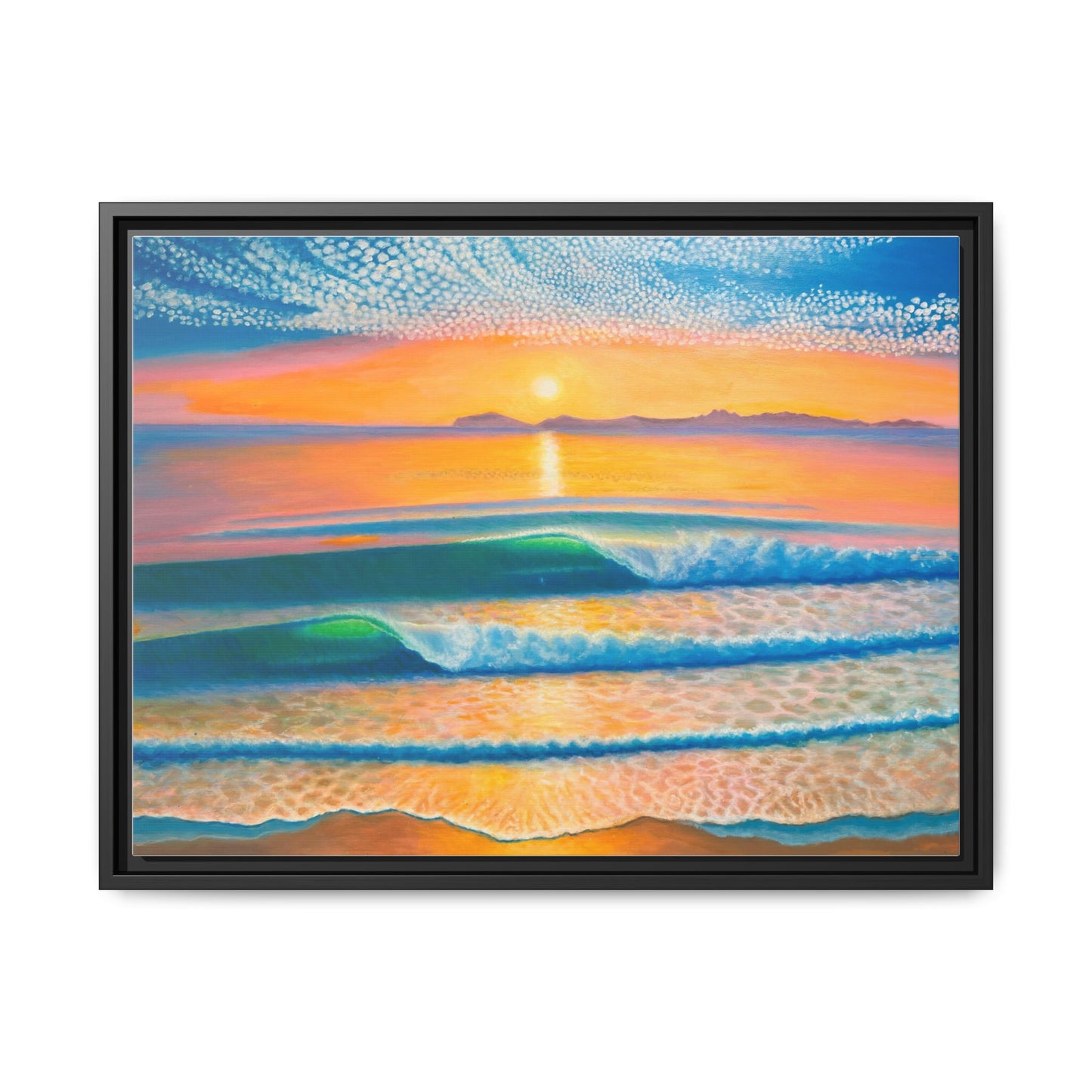 Matte Canvas, Thalia Street, Framed (Multi-color)