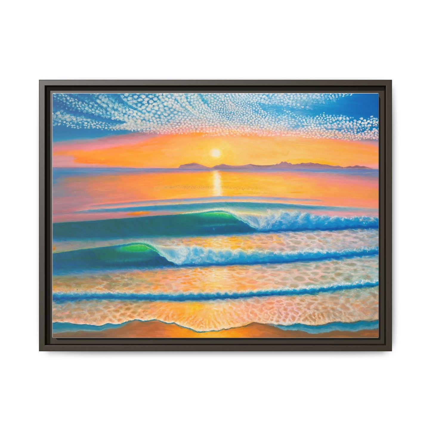 Matte Canvas, Thalia Street, Framed (Multi-color)