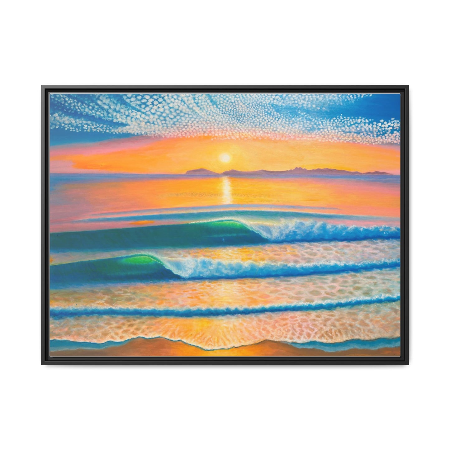 Matte Canvas, Thalia Street, Framed (Multi-color)