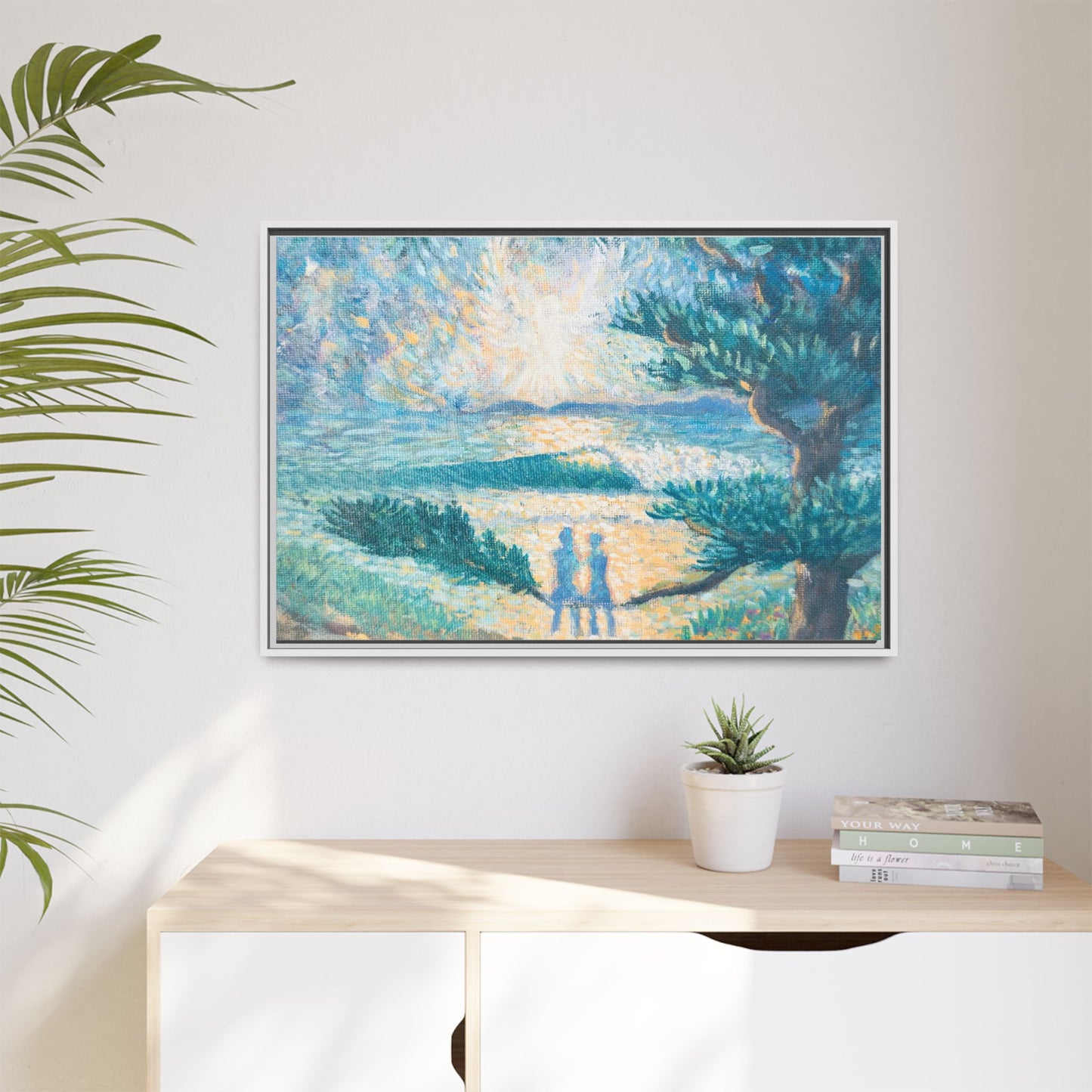 Matte Canvas, Framed (Multi-color)