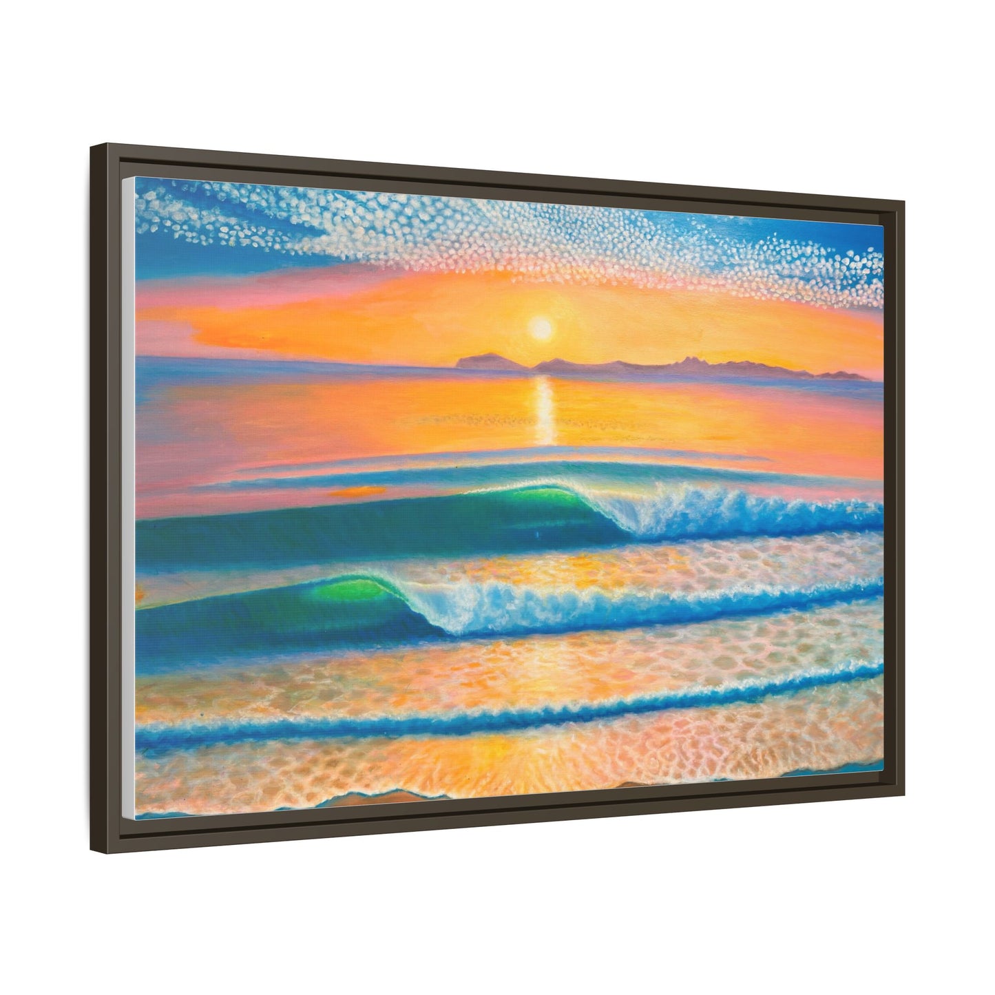 Matte Canvas, Thalia Street, Framed (Multi-color)