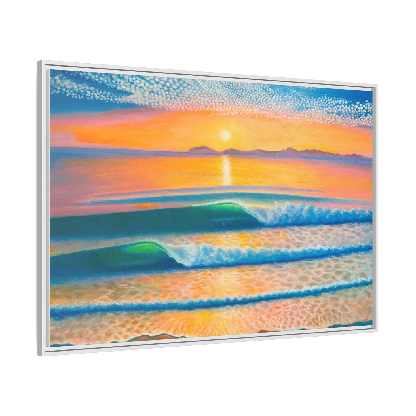 Matte Canvas, Thalia Street, Framed (Multi-color)