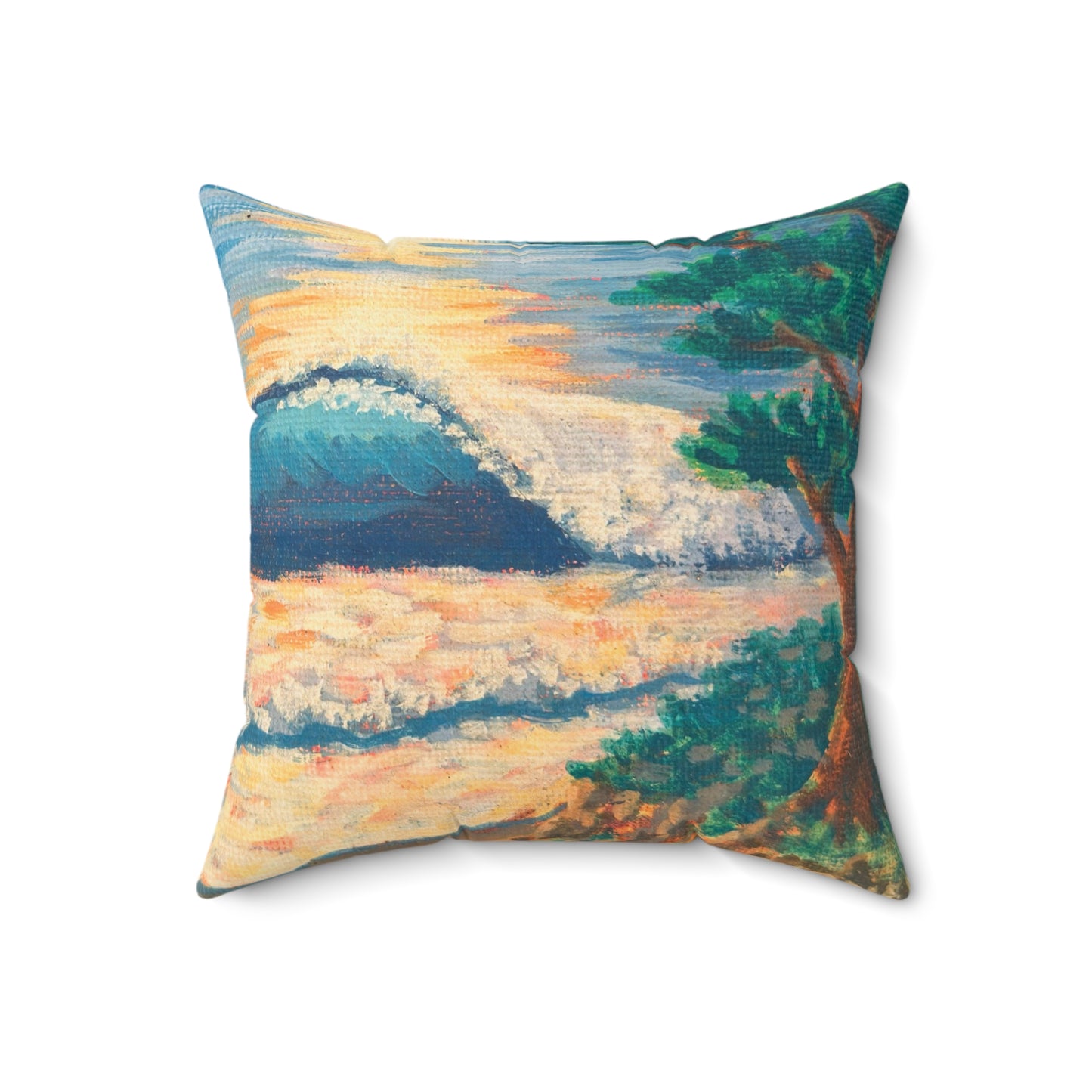 Spun Polyester Square Pillow