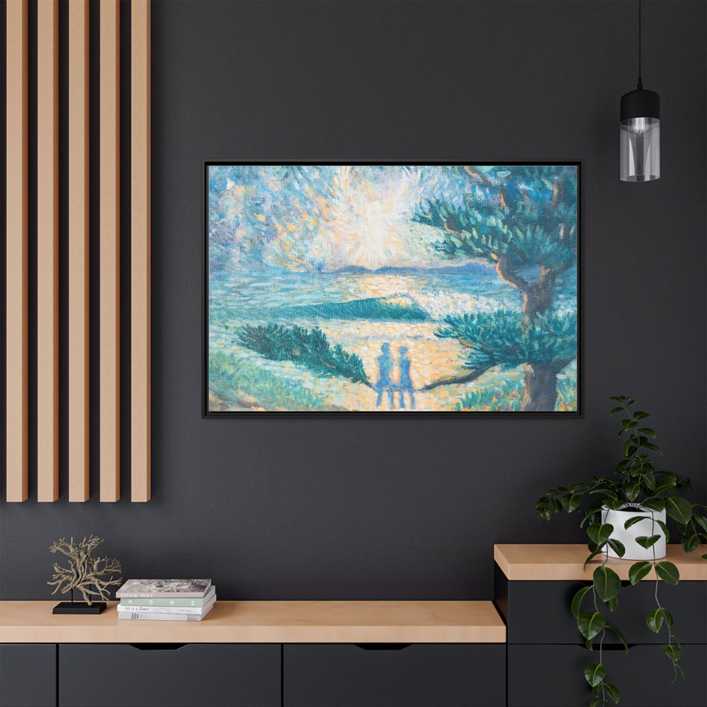 Matte Canvas, Framed (Multi-color)