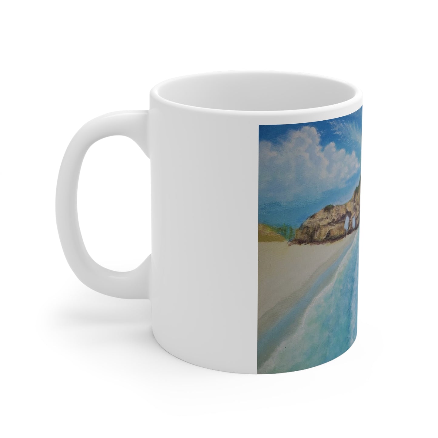 White Ceramic Mug, 11oz
