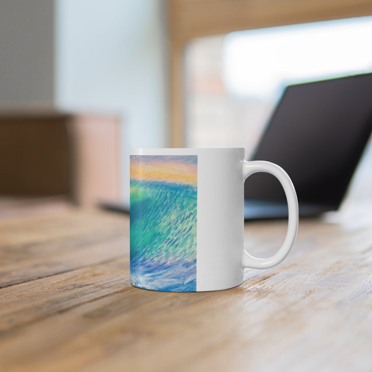 White Ceramic Mug, 11oz