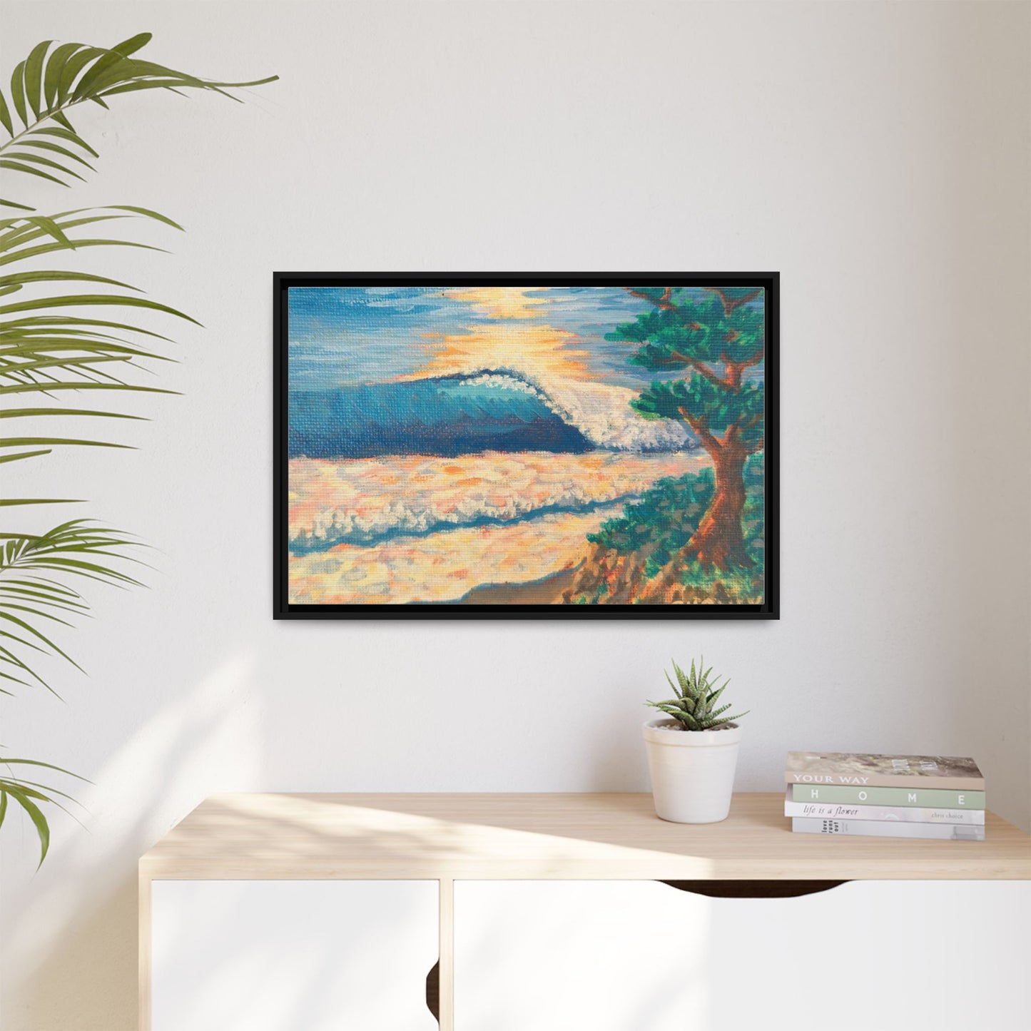 Matte Canvas, Framed (Multi-color)
