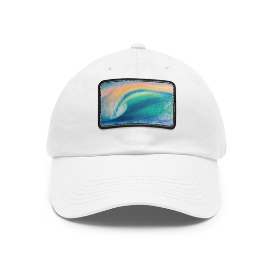 Dad Hat with Leather Patch (Rectangle)